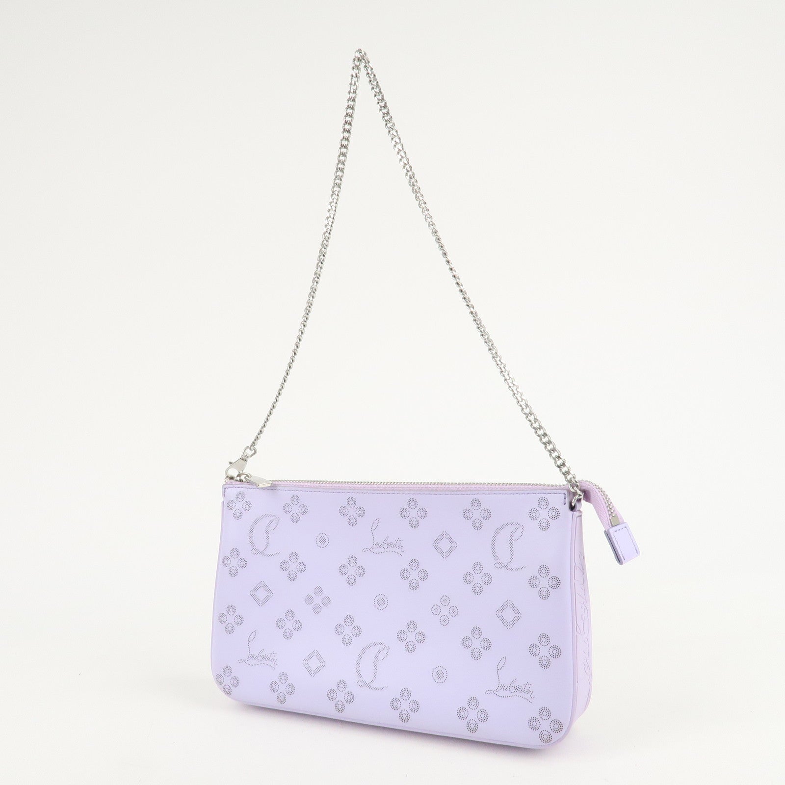 Christian Louboutin Loubila Chain Shoulder Bag Light Purple Used