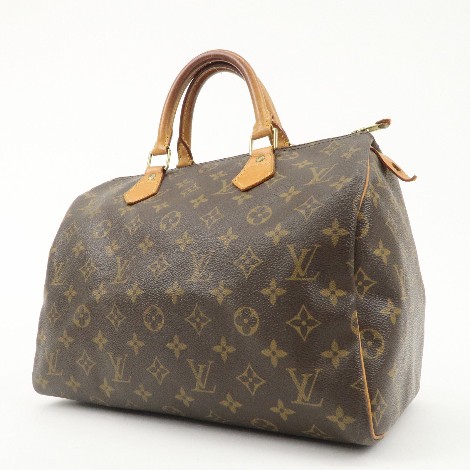 Louis Vuitton Monogram Speedy 30 Hand Bag Boston Bag M41526 Used