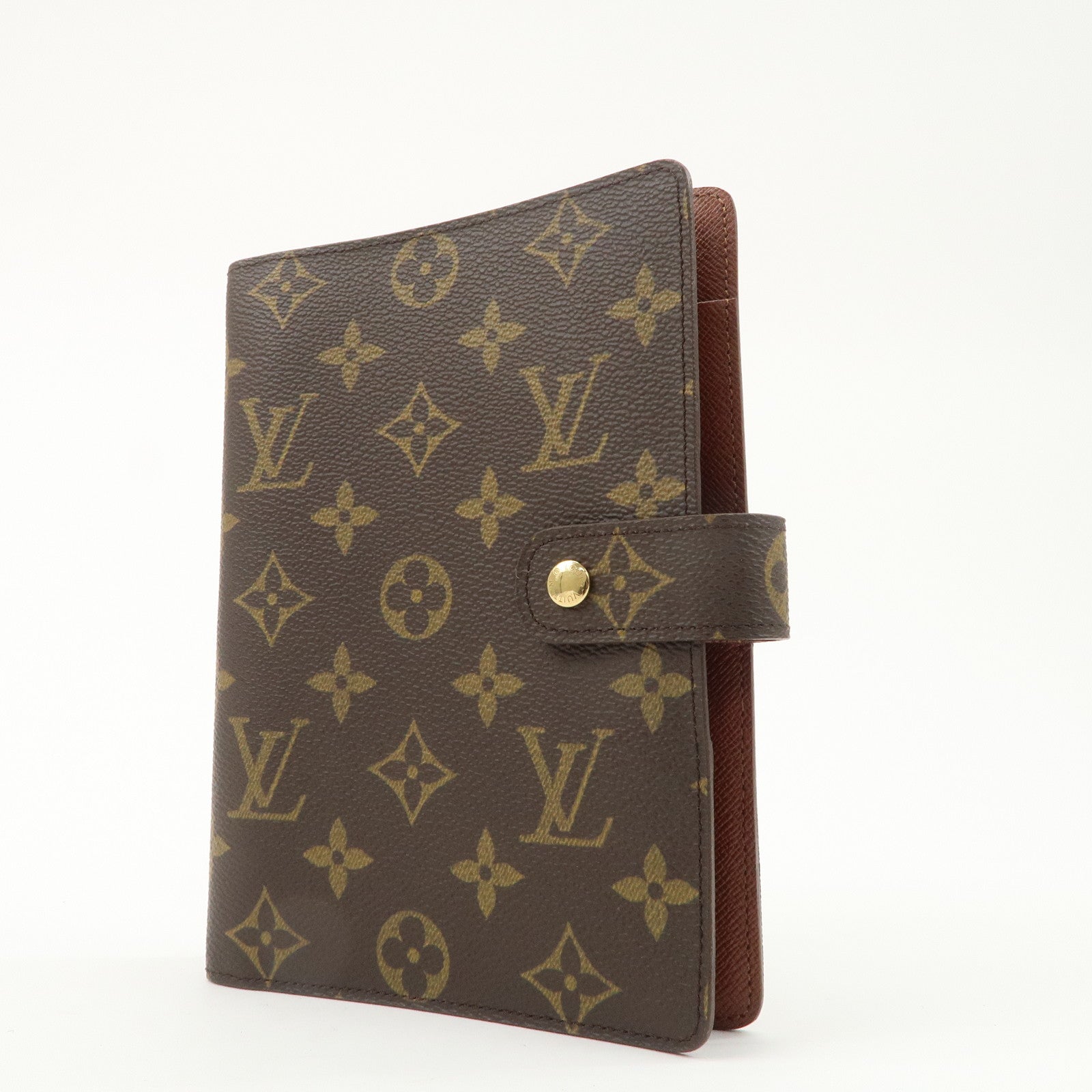 Louis Vuitton Monogram Agenda MM Planner Cover R20105 Used