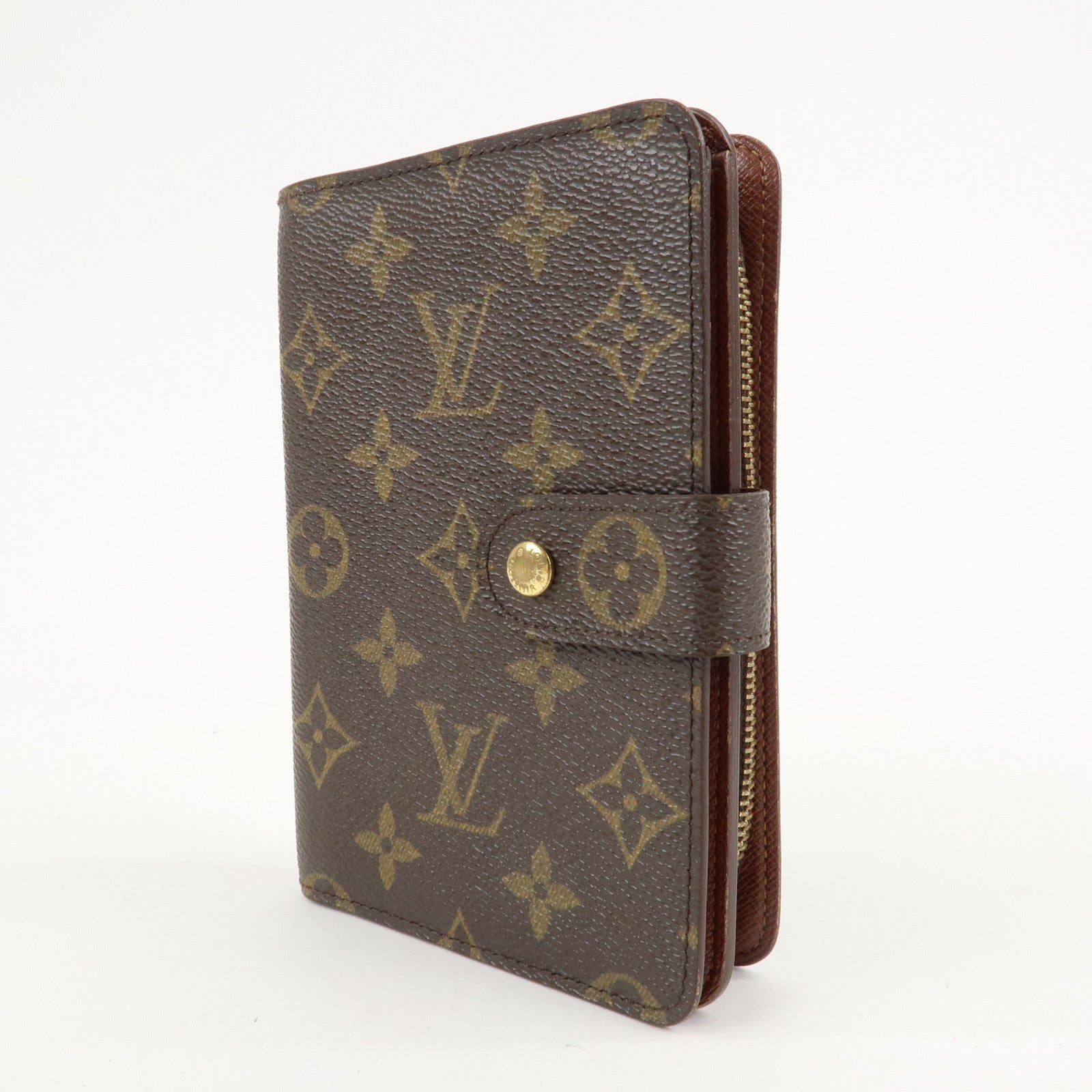 Louis Vuitton Monogram Porte Papier Zip Bi-fold Wallet M61207 Used