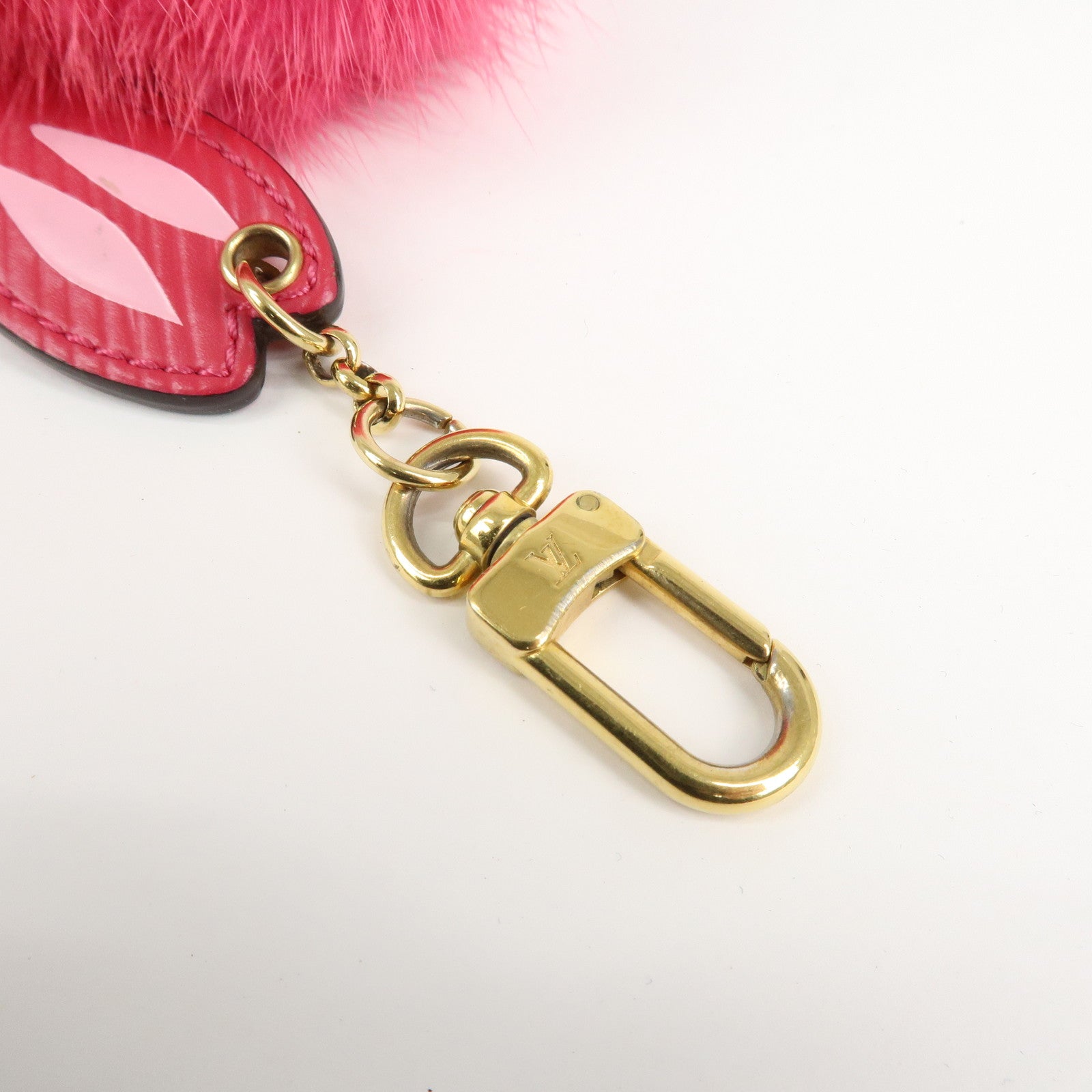Louis Vuitton Porte Cles Mother's Day Fur Bag Charm Rabbit M62571 Used