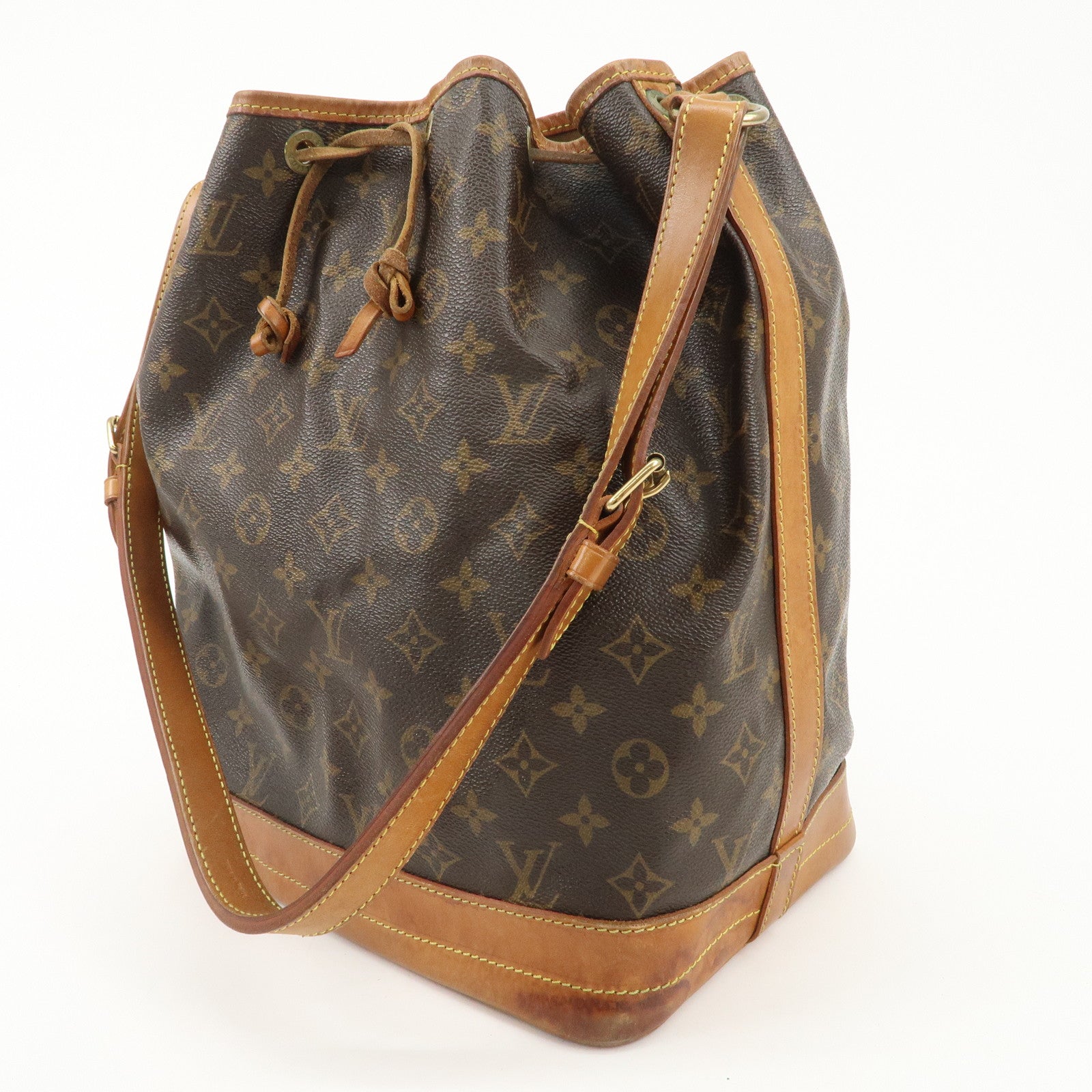Louis Vuitton Monogram Noe Shoulder Bag Hand Bag Brown M42224 Used