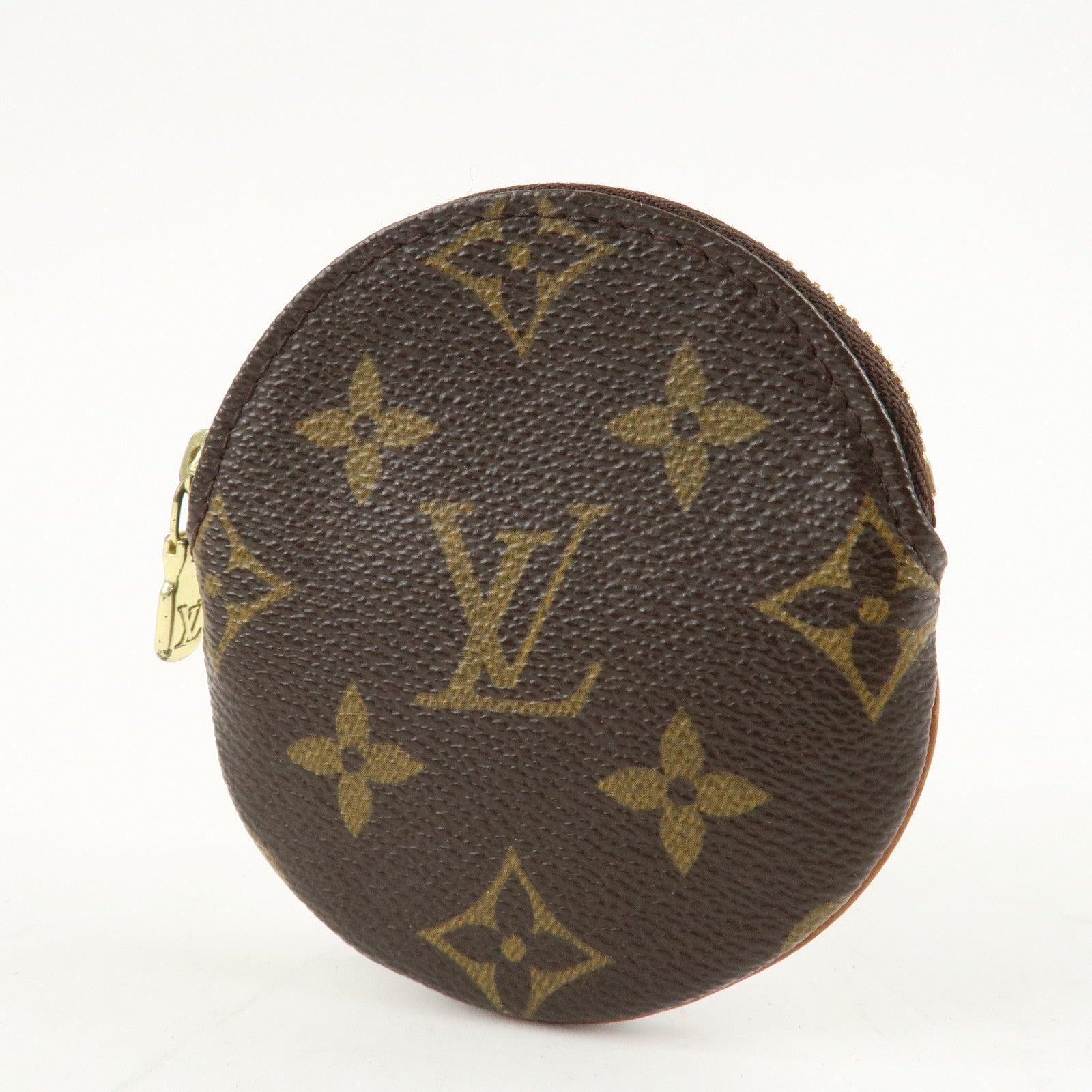 Louis Vuitton Monogram Porte Monnaie Rond Coin Case M61926 Used