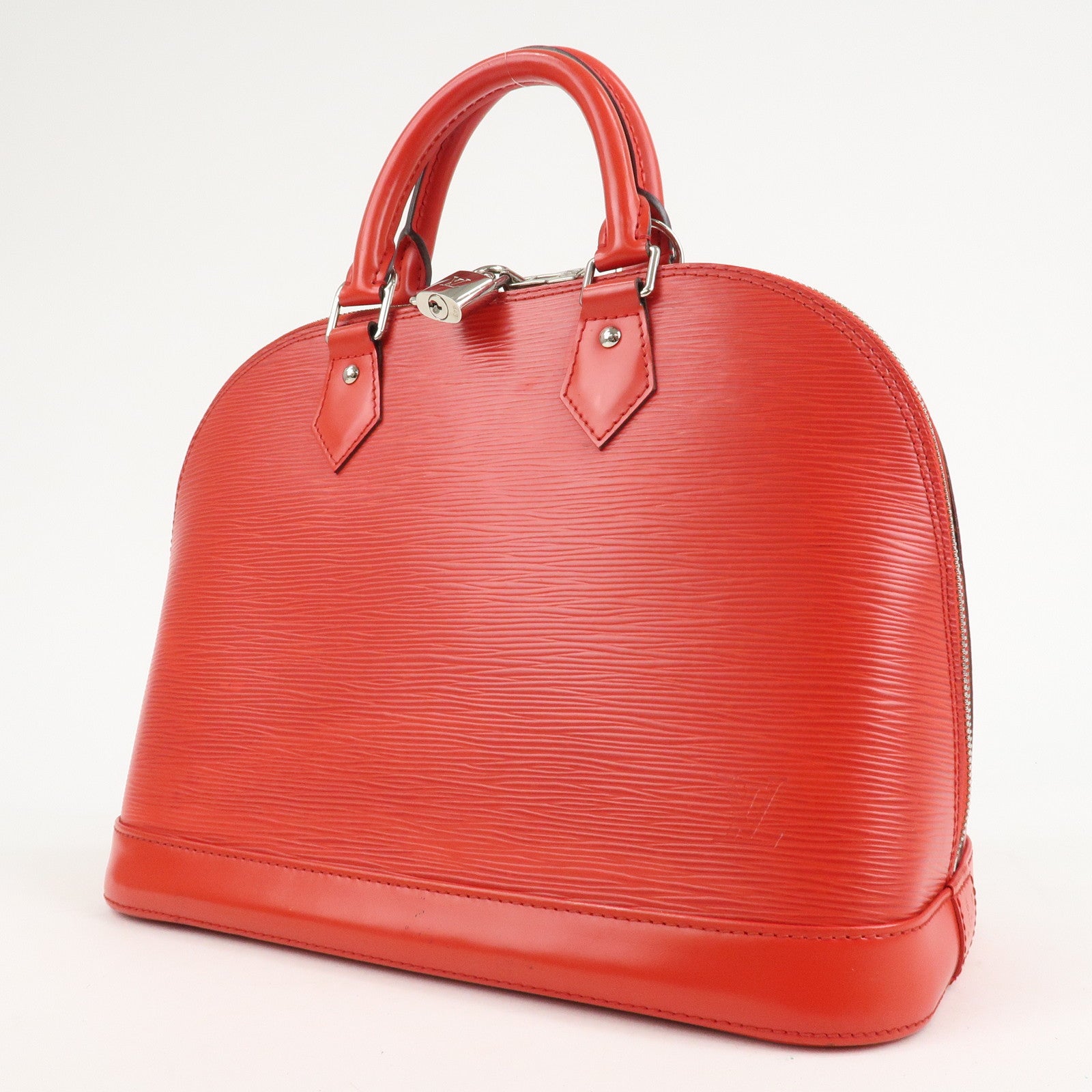 Louis Vuitton Epi Alma PM Hand Bag Coquelicot Red M41154 Used