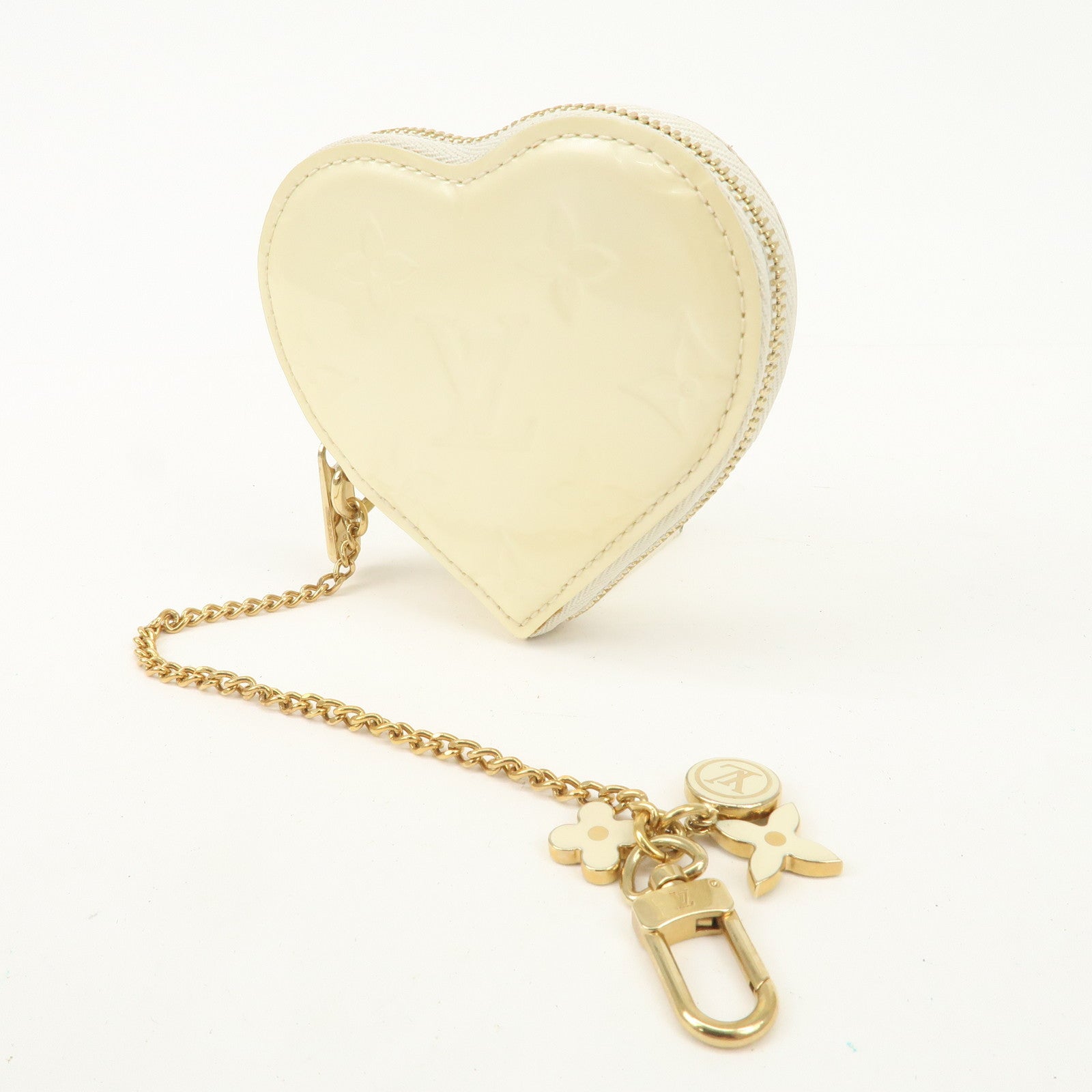 Louis Vuitton Monogram Vernis Porte Monnaie Couer Perle M91918 Used