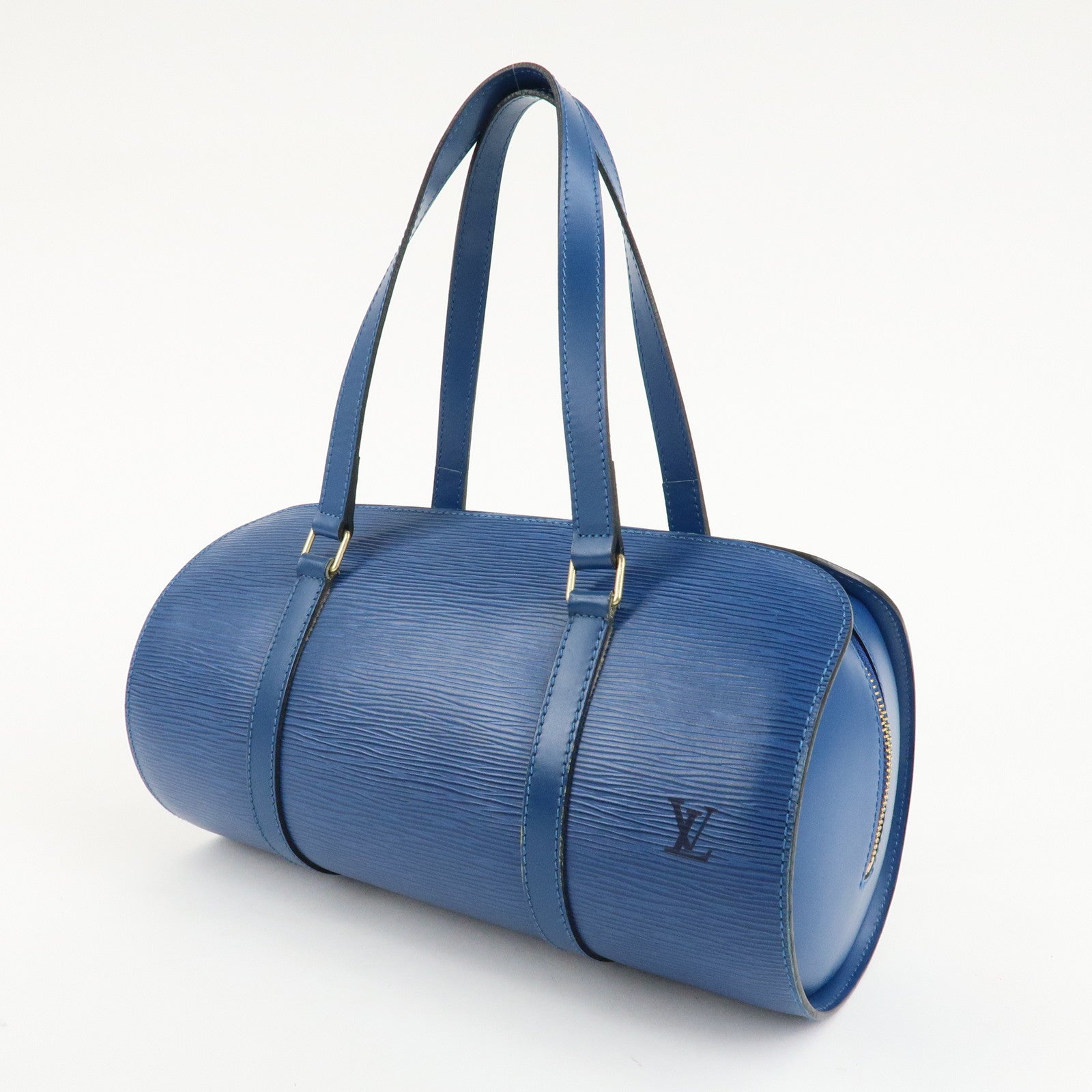 Louis Vuitton Epi Soufflot Shoulder Bag Hand Bag Blue M52225 Used
