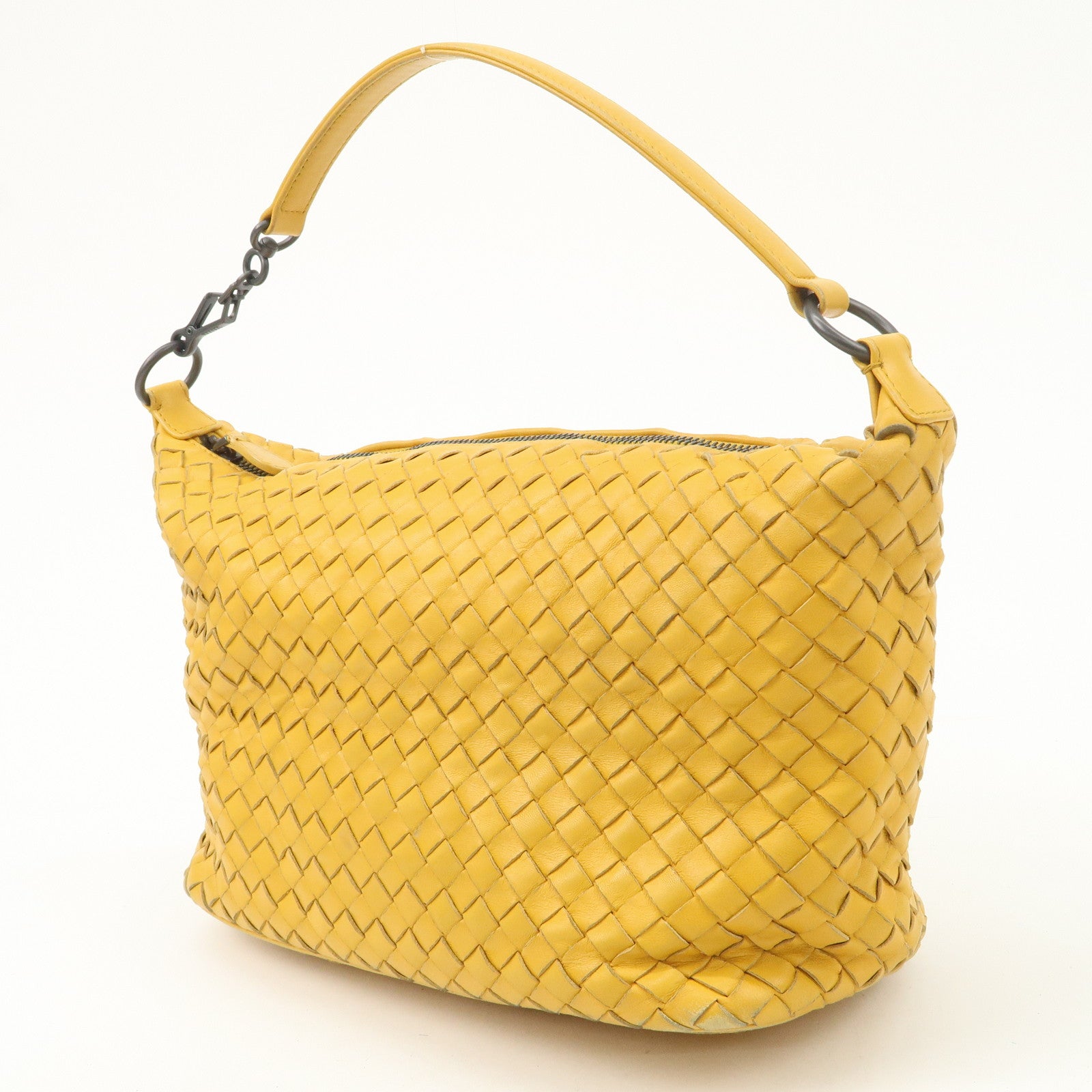 BOTTEGA VENETA Intrecciato Leather One-Shoulder Bag 239988 Used