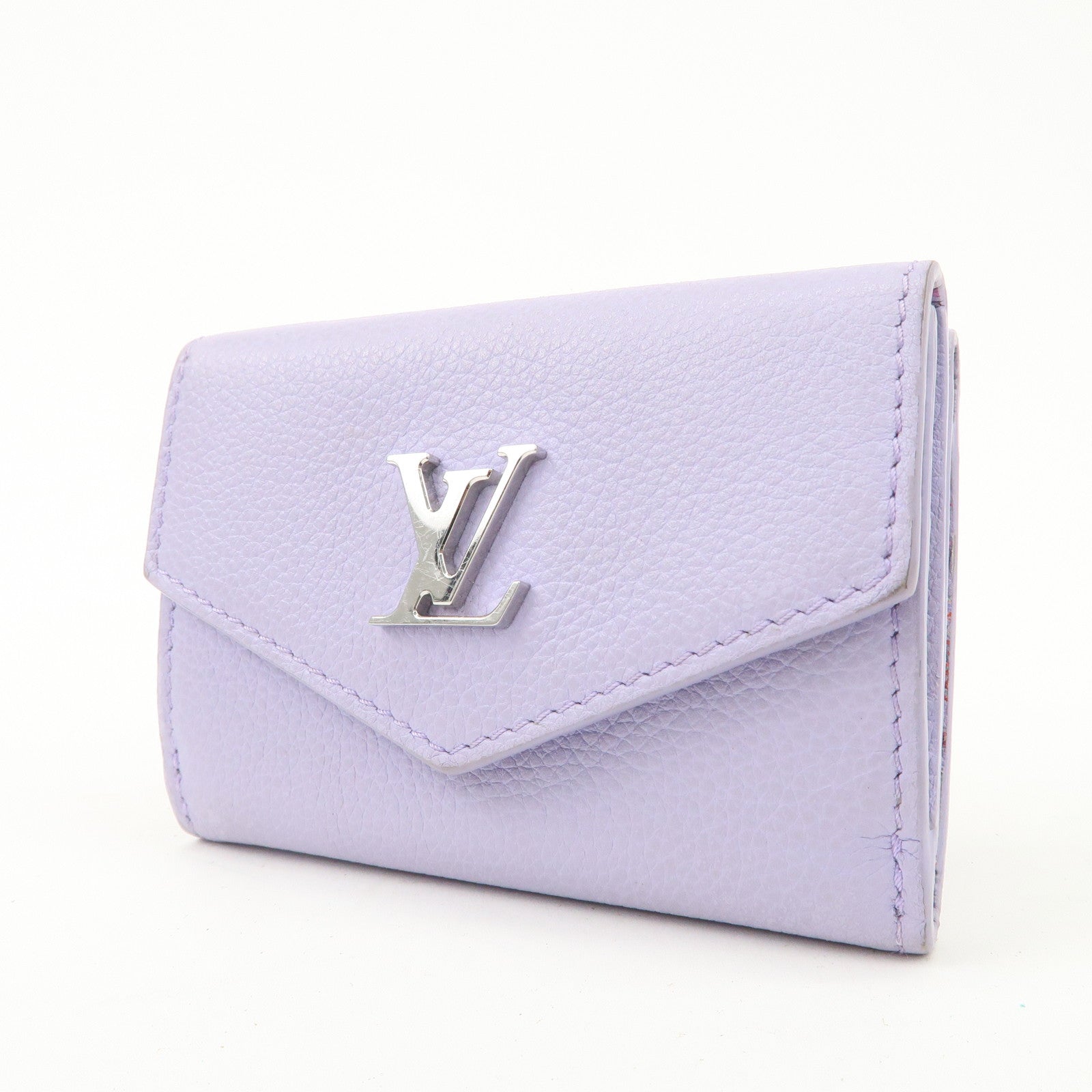 Louis Vuitton Portefeuille Lock Mini Wallet Purple M81887 Used