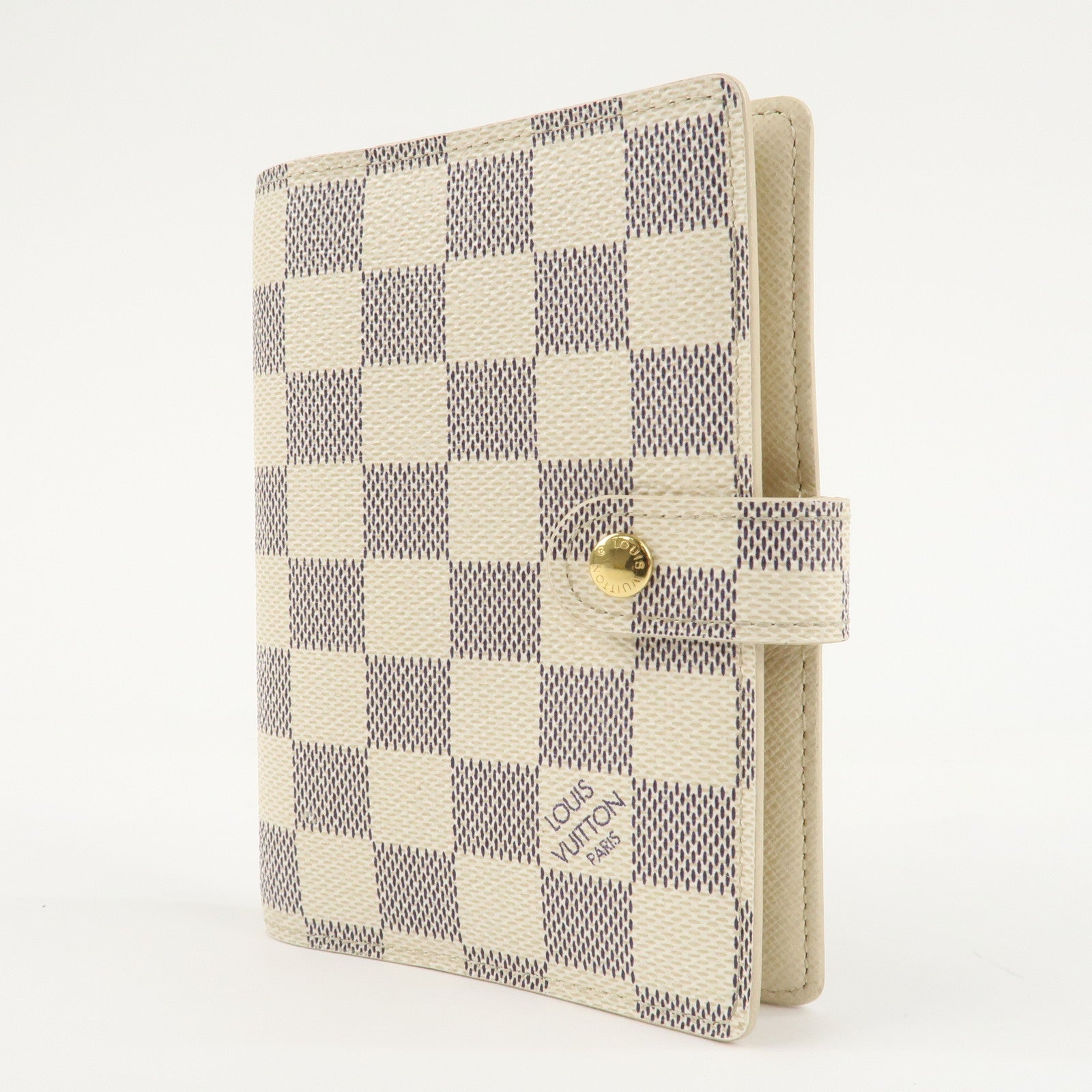 Louis Vuitton Damier Azur Agenda PM Planner Cover R20706 Used