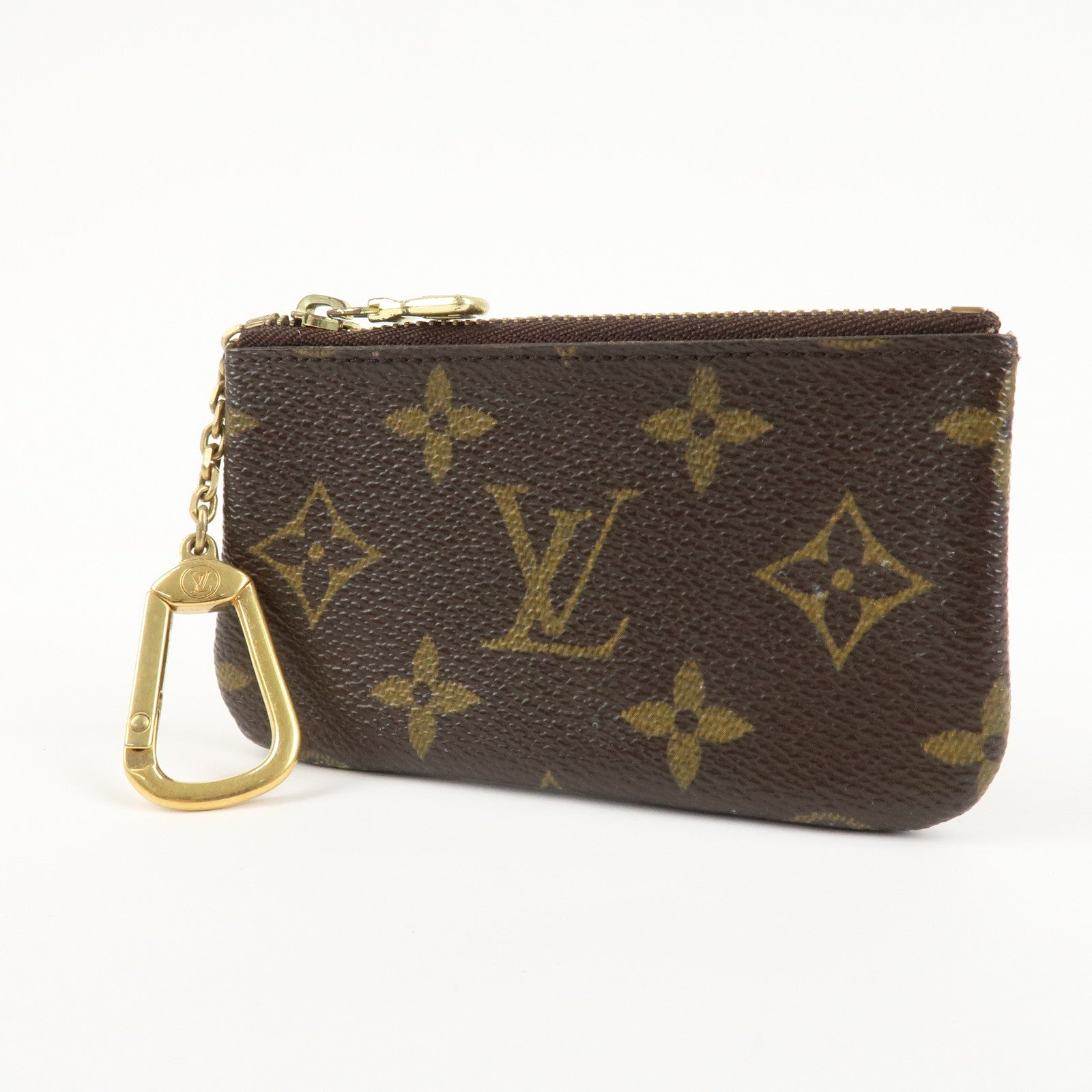 Louis Vuitton Monogram Pochette Cles Coin Case Key Case M62650 Used