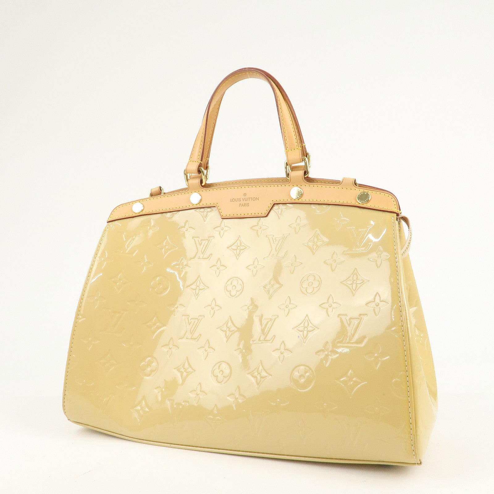 Louis Vuitton Monogram Vernis Blair MM Hand Bag Citrine M90108 Used