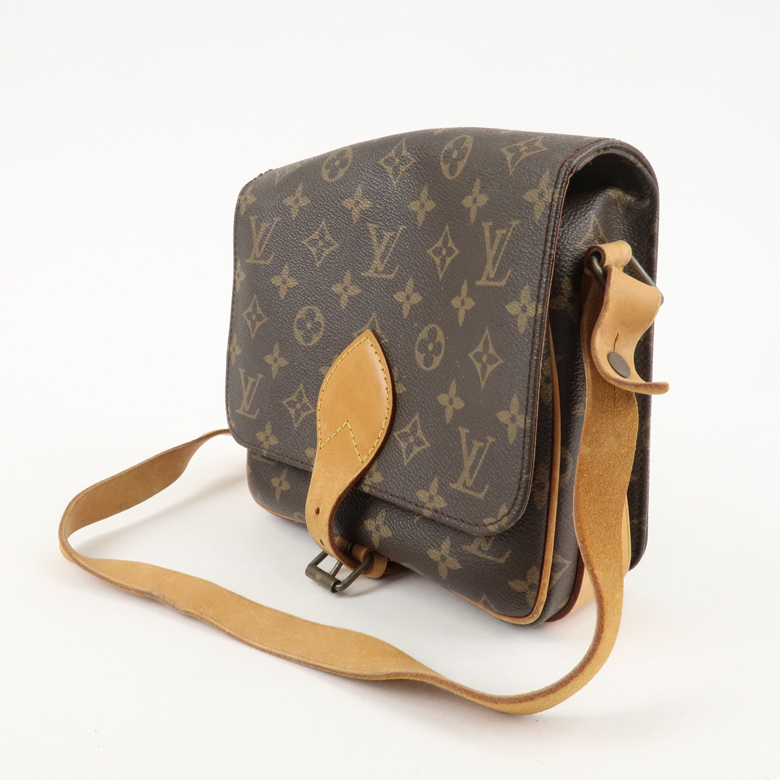 Louis Vuitton Monogram Cartouchiere 22 Shoulder Bag M51253 Used