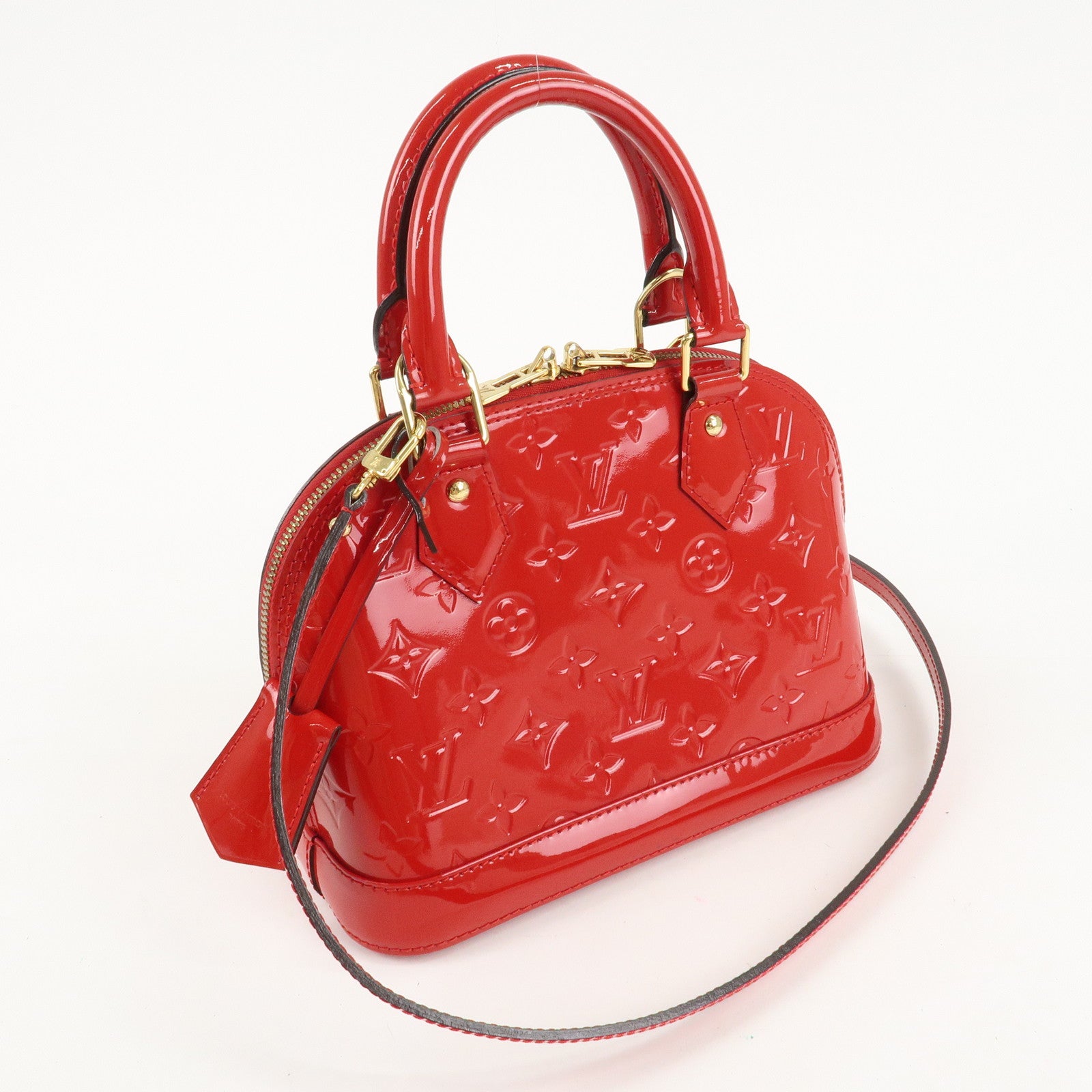 Louis Vuitton Monogram Vernis Alma BB 2Way Shoulder Bag M90174 Used