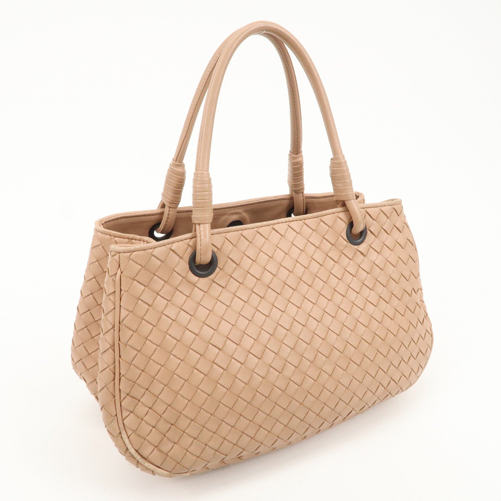 BOTTEGA VENTETA Intrecciato Leather Satchel Tote Bag 148323 Used