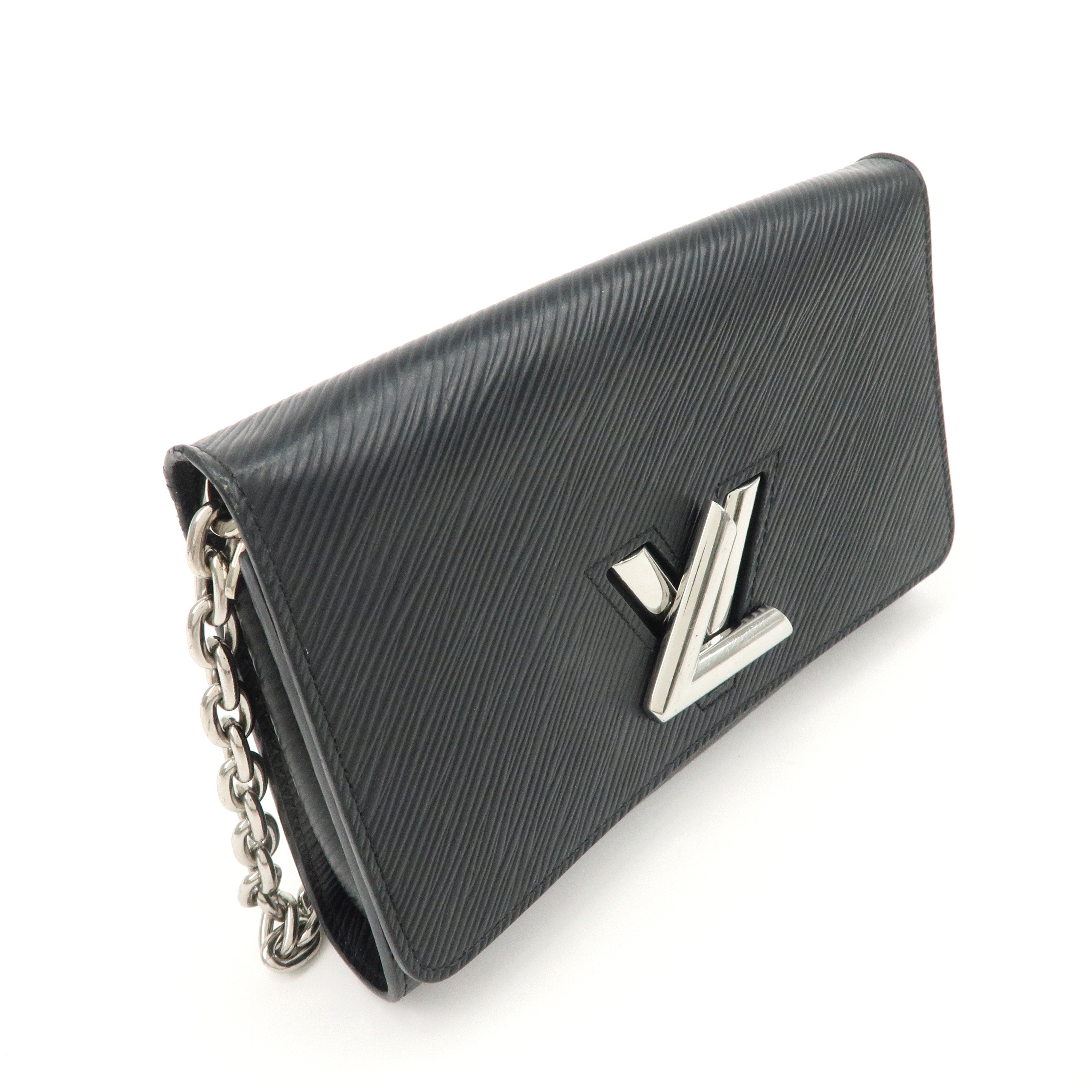 Louis Vuitton Epi Portefeuille Twist Chain Long Wallet WOC M62038 Used