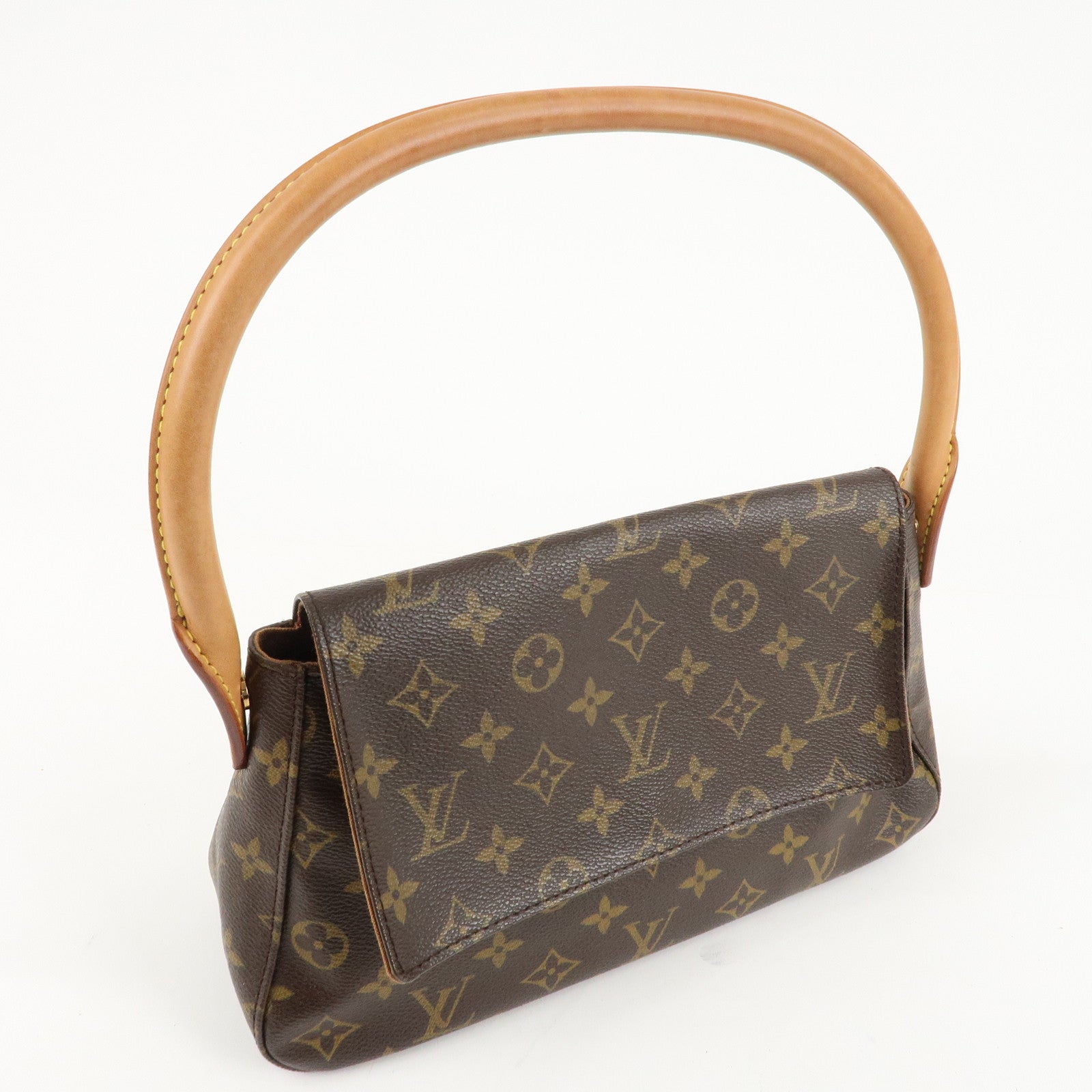 Louis Vuitton Monogram Mini Looping Shoulder Bag Hand Bag M51147 Used