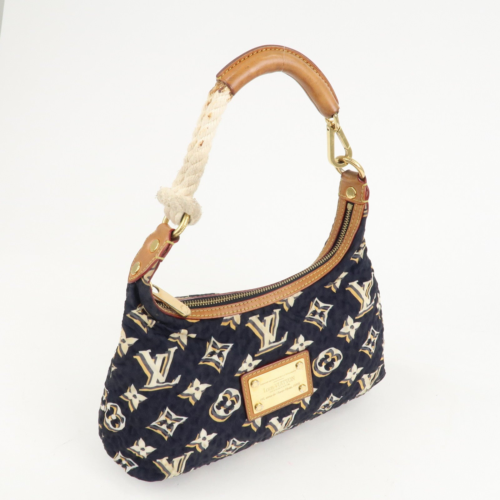 Louis Vuitton Cruise Line Marine Bulle PM Shoulder Bag Navy M40238 Used