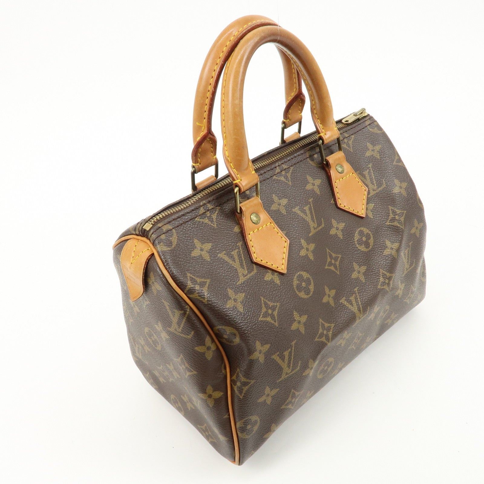 Louis Vuitton Monogram Speedy 25 Hand Bag Boston Bag M41528 Used
