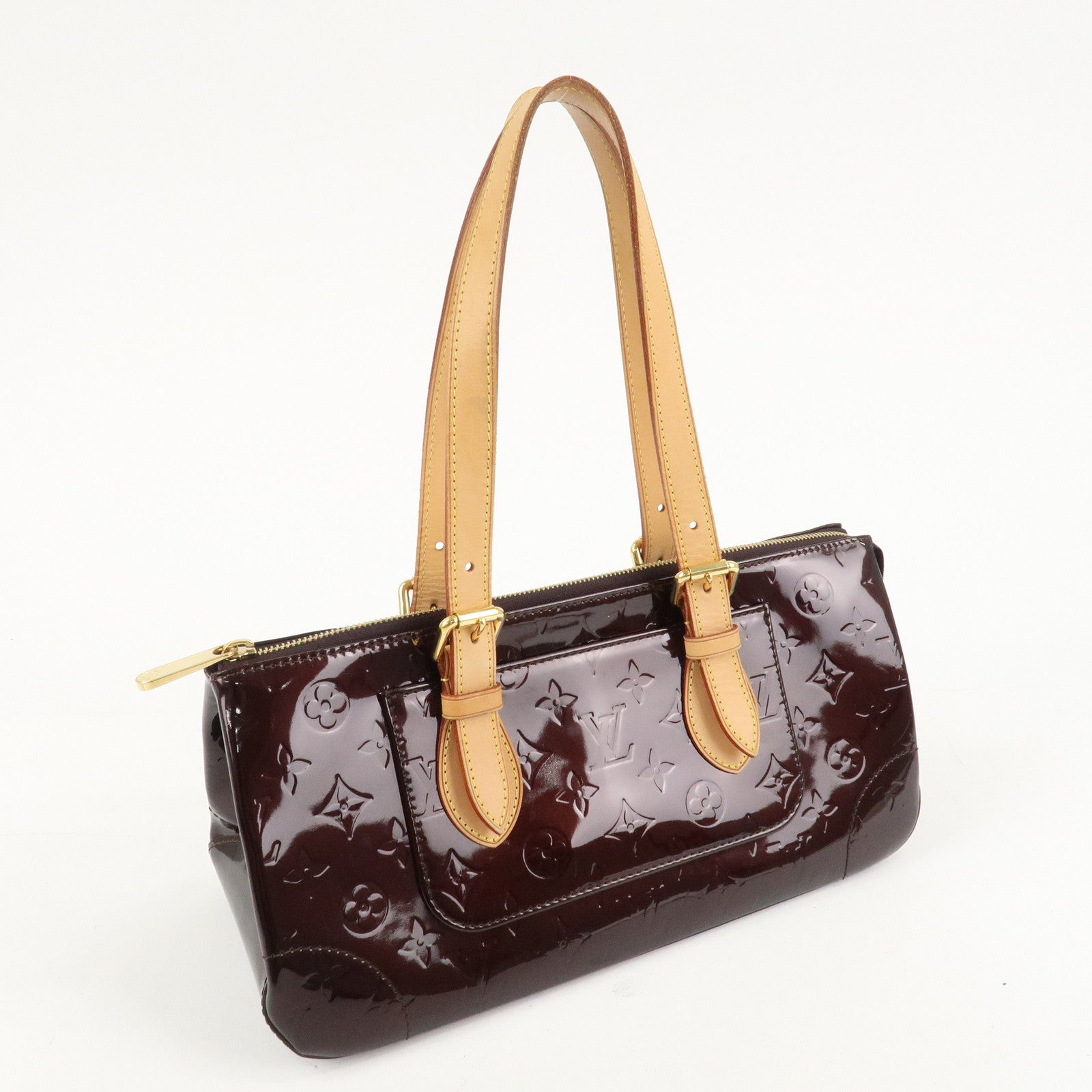 Louis Vuitton Monogram Vernis Rosewood Avenue Hand Bag M93510 Used