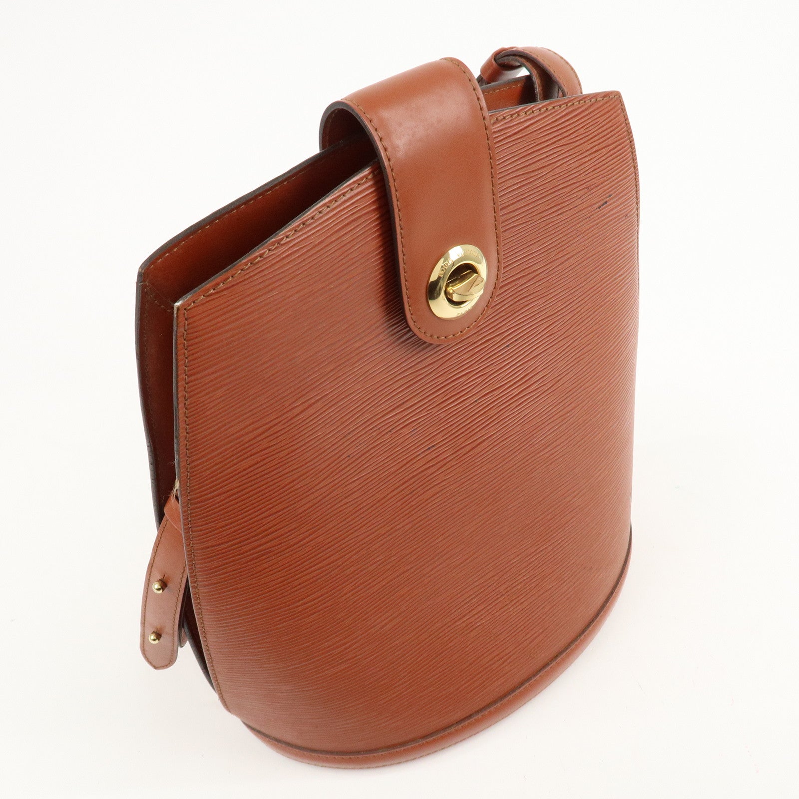 Louis Vuitton Epi Cluny Shoulder Bag Kenya Brown M52253 Used