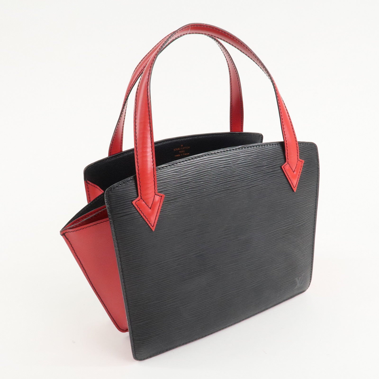 Louis Vuitton Epi Varennes Hand Bag Noir Red M52387 Used