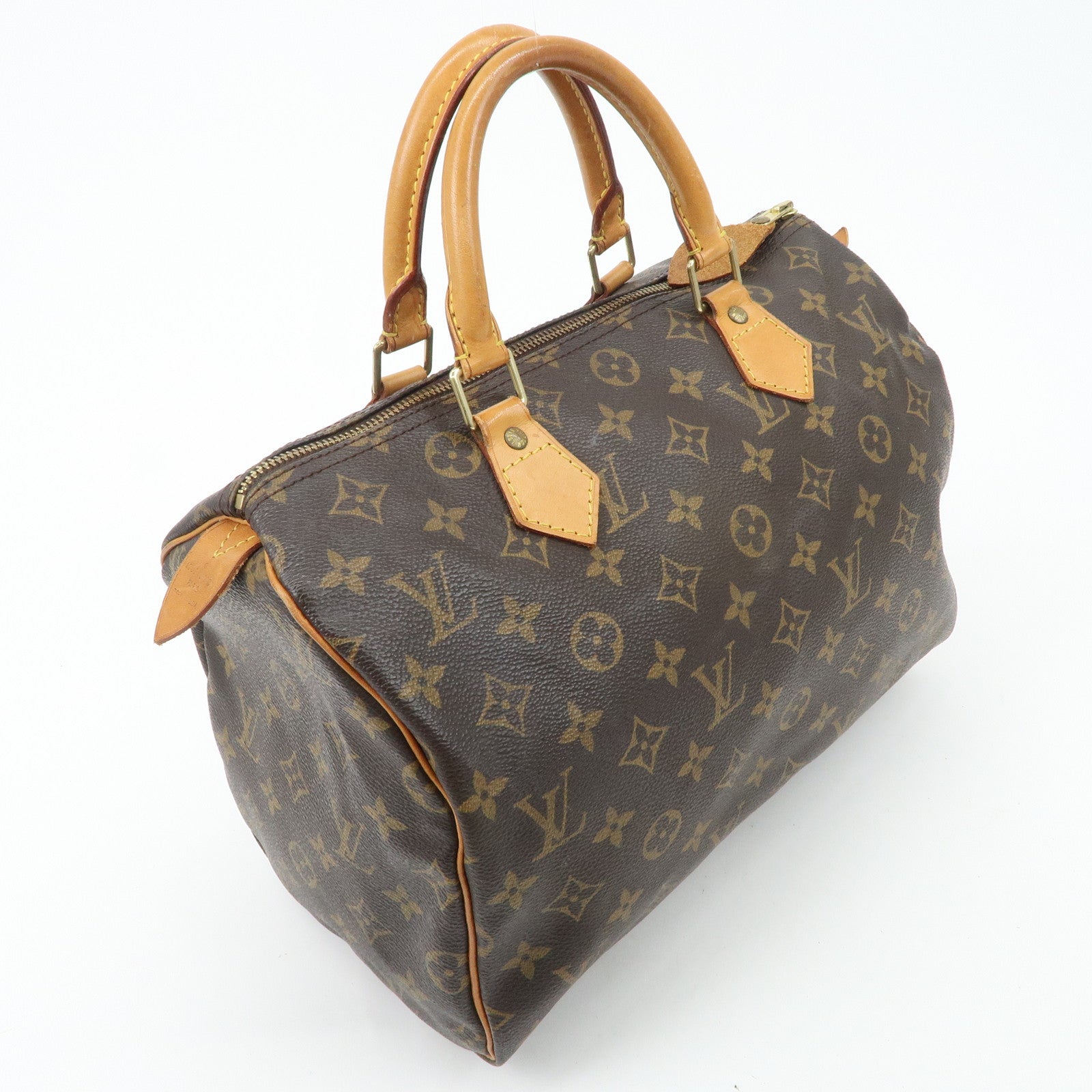 Louis Vuitton Monogram Speedy 30 Hand Bag Boston Bag M41526 Used