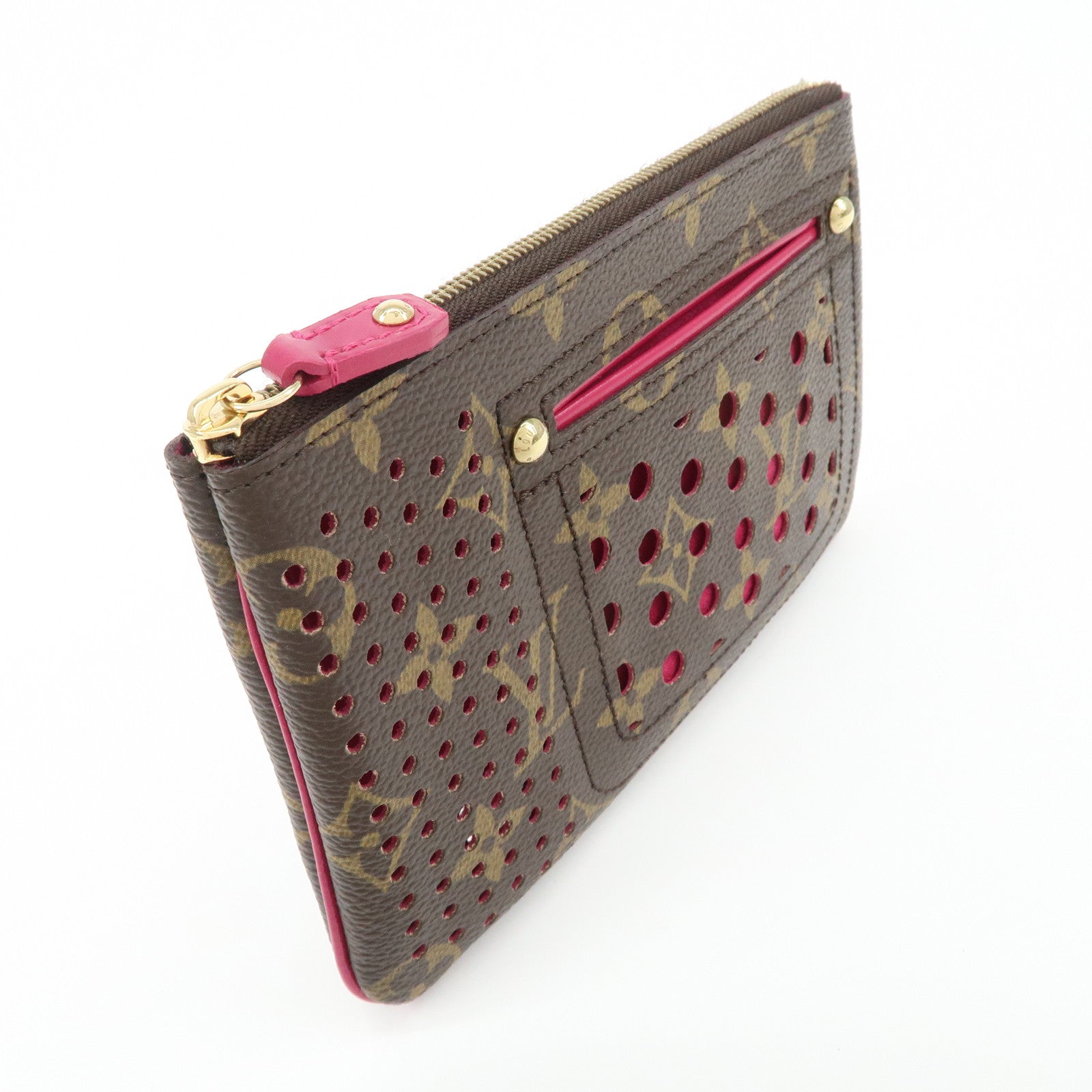 Louis Vuitton Monogram Perforated Pochette Plat Pouch M95219 Used