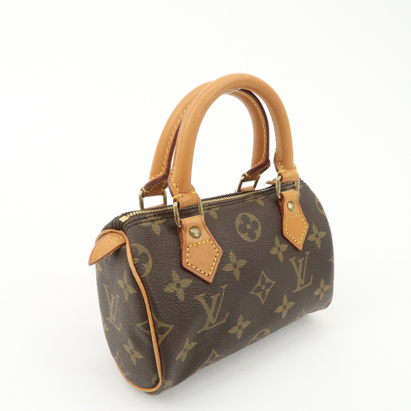 Louis Vuitton Monogram Mini Speedy & Strap Brown M41534 Used