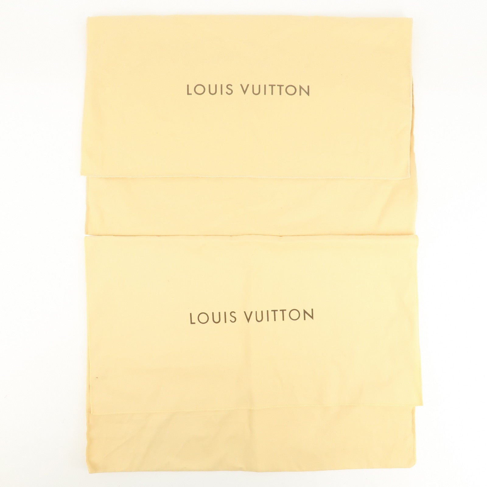 Louis Vuitton Set of 10 Dust Bag Storage Bag Flap New Style Beige Used