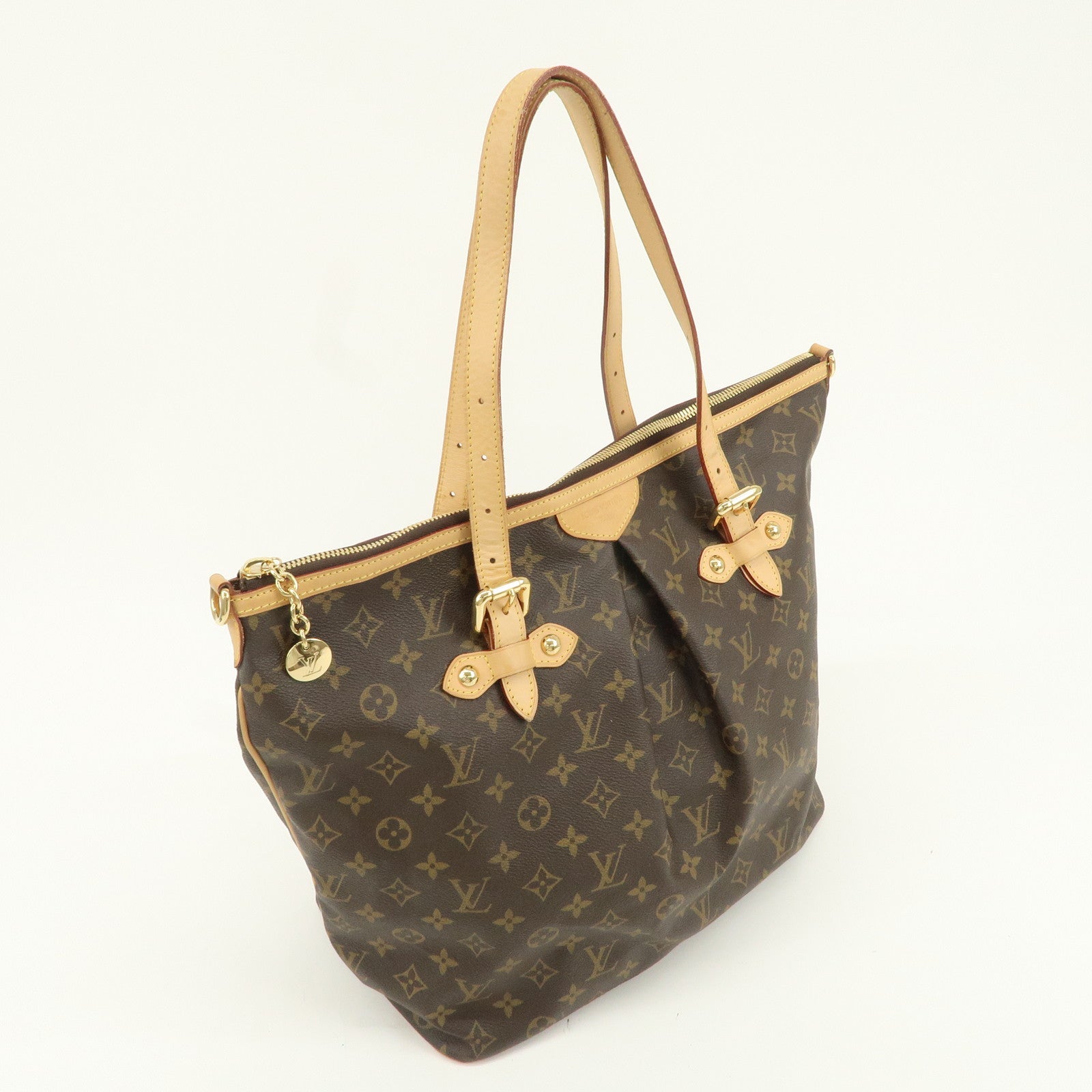Louis Vuitton Monogram Palermo GM 2Way Hand Bag Brown M40146 Used