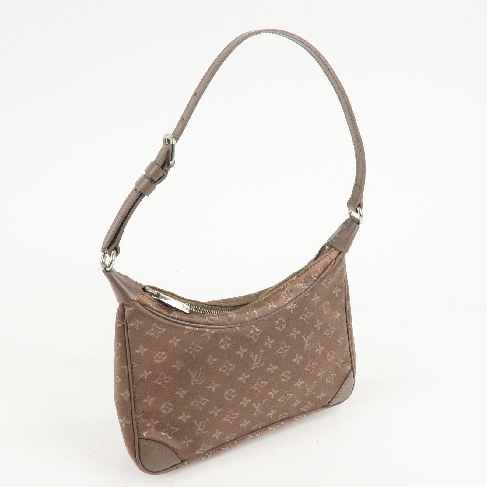 Louis Vuitton Monogram Satin Little Boulogne Hand Bag M92143 Used