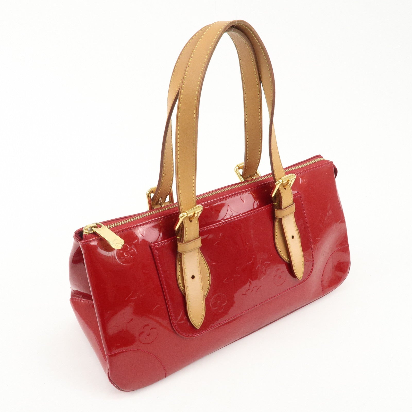 Louis Vuitton Vernis Rosewood Avenue Hand Bag Pomme D'Amour M93507 Used