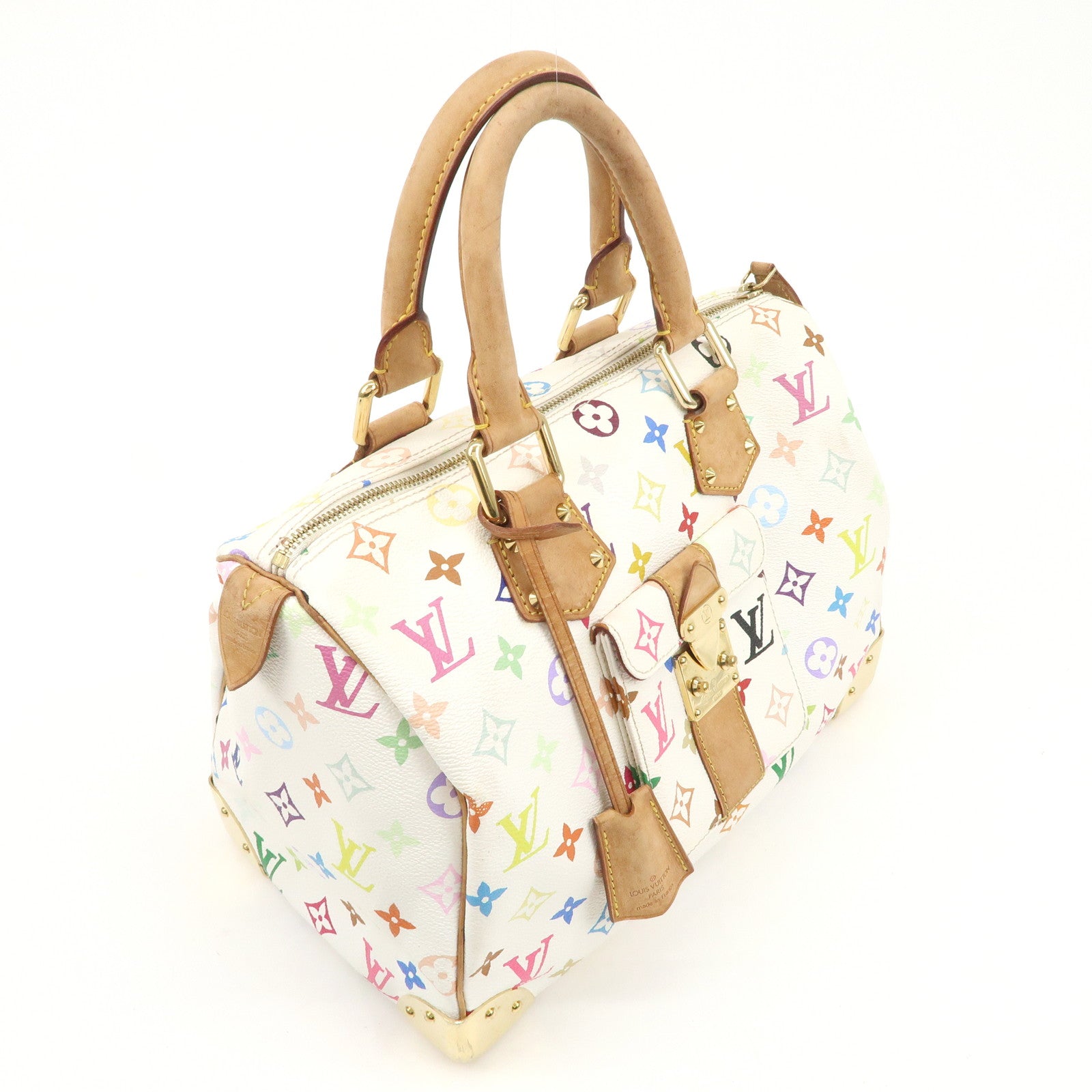 Louis Vuitton Monogram Multicolor Speedy 30 Hand Bag M92643 Used