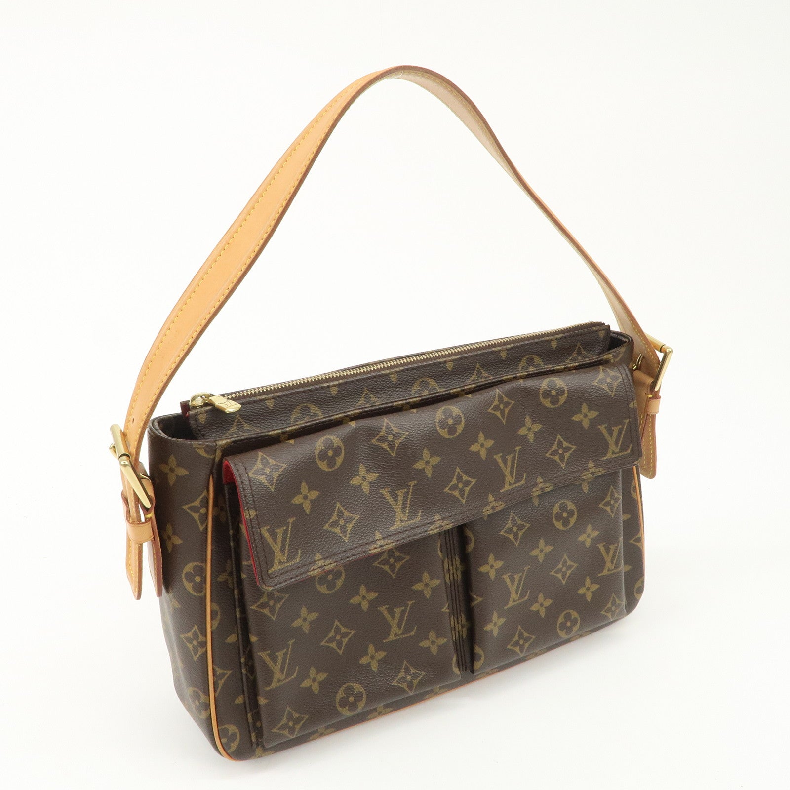 Louis Vuitton Monogram Viva Cite GM Shoulder Bag FA Engraved M51163Used F/S Used