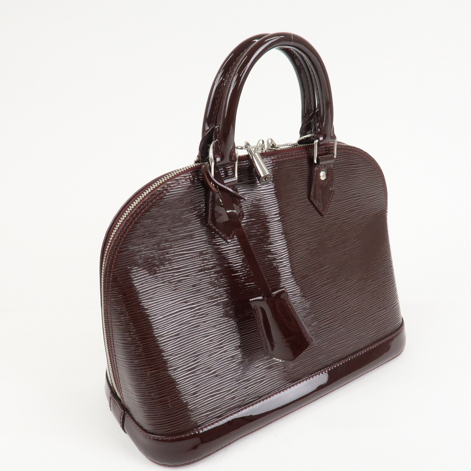 Louis Vuitton Epi Electric Alma PM Hand Bag Prune M40453 Used
