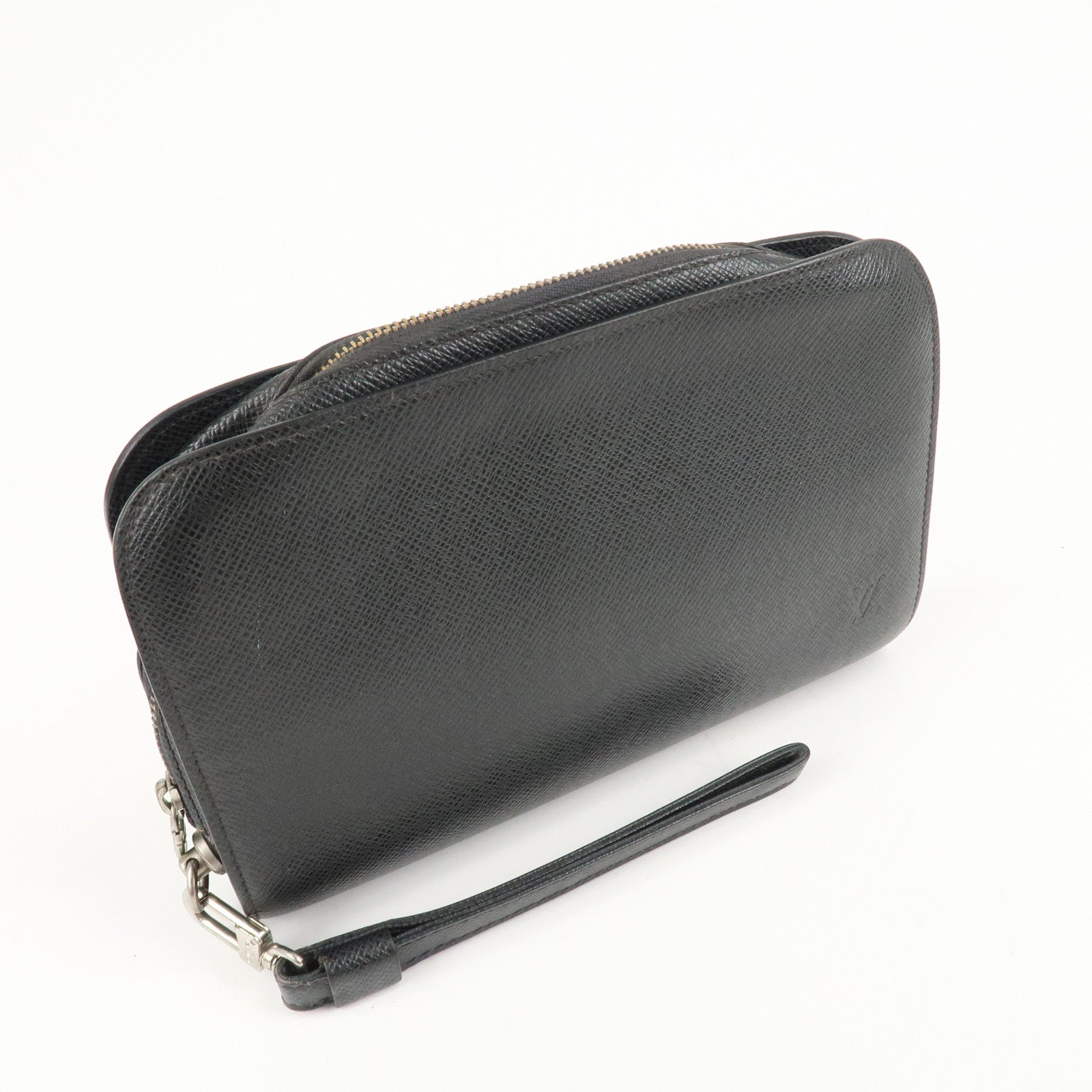 Louis Vuitton Taiga Baikal Clutch Bag Pouch Ardoise M30182 Used