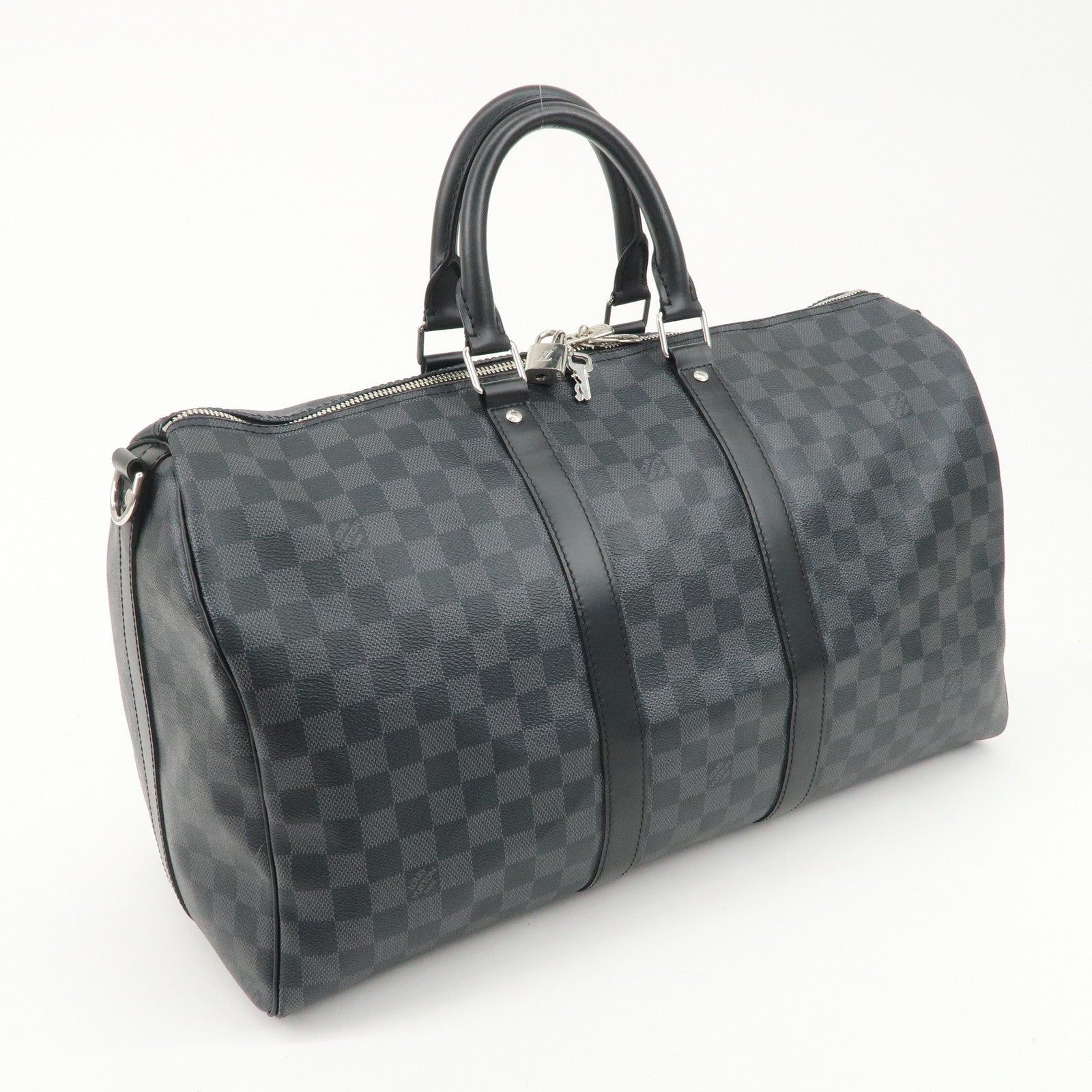 Louis Vuitton Damier Graphite Keepall Bandouliere 45 N41418 Used
