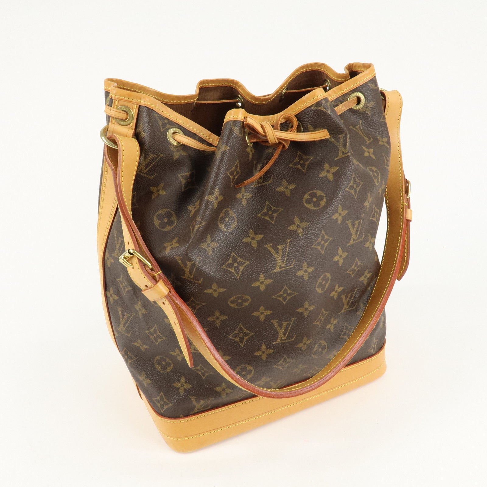 Louis Vuitton Monogram Noe Shoulder Bag Hand Bag Brown M42224 Used