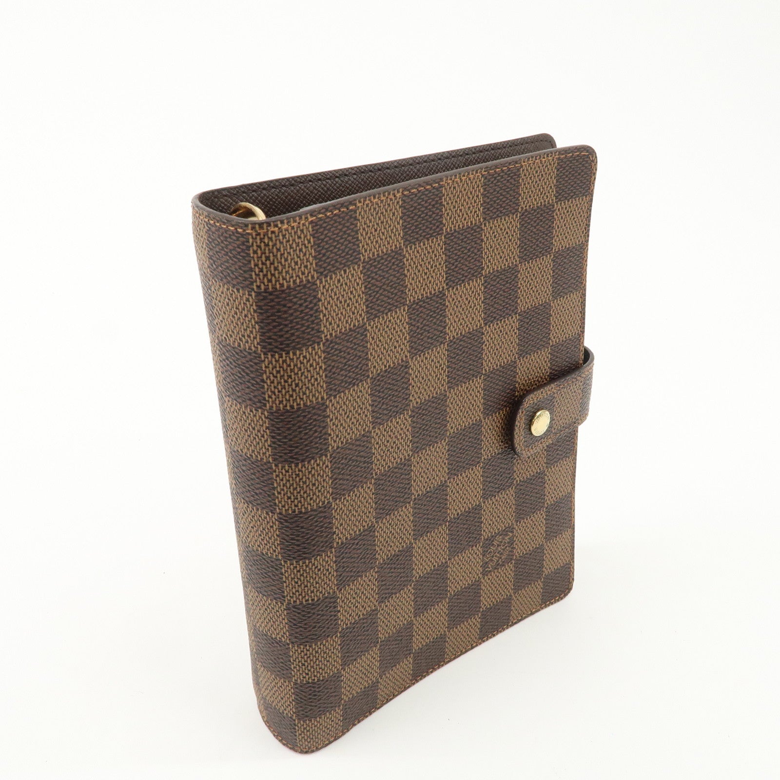 Louis Vuitton Damier Agenda MM Planner Cover Brown R20240 Used