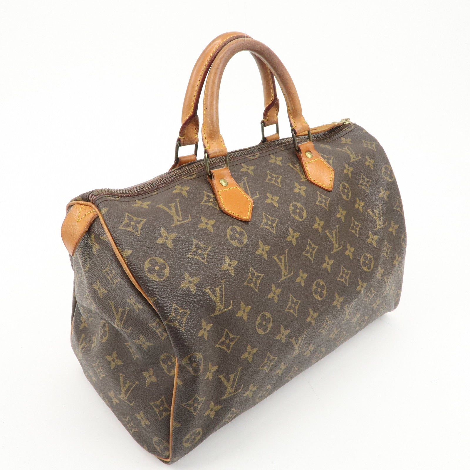 Louis Vuitton Monogram Speedy 35 Hand Bag Boston Bag M41524 Used