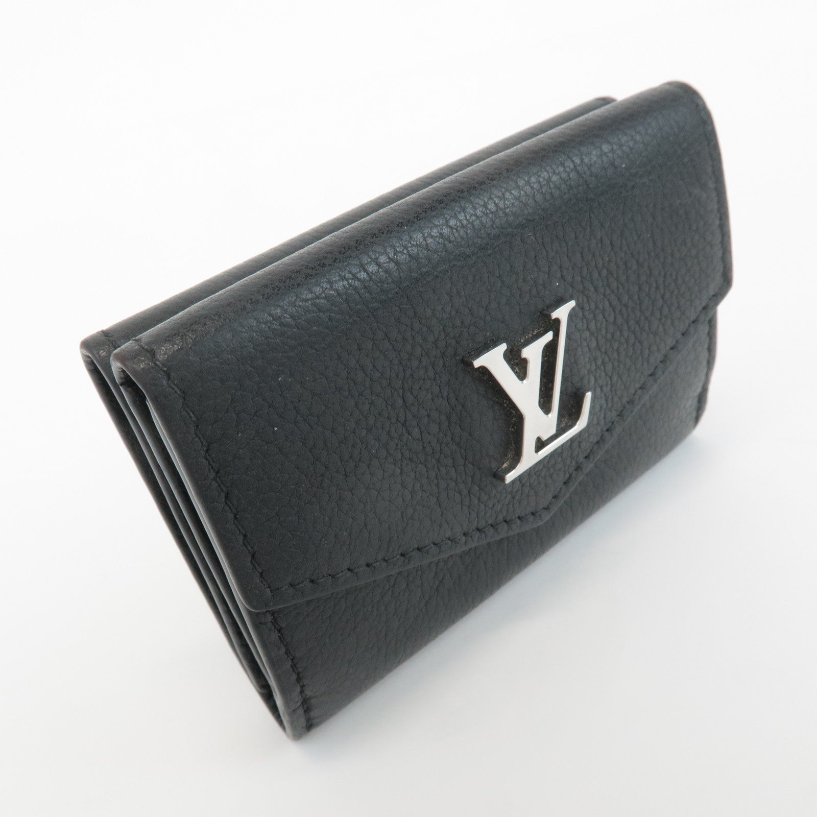 Louis Vuitton Lock Me Portefeuille Lock Mini Wallet Noir M63921 Used
