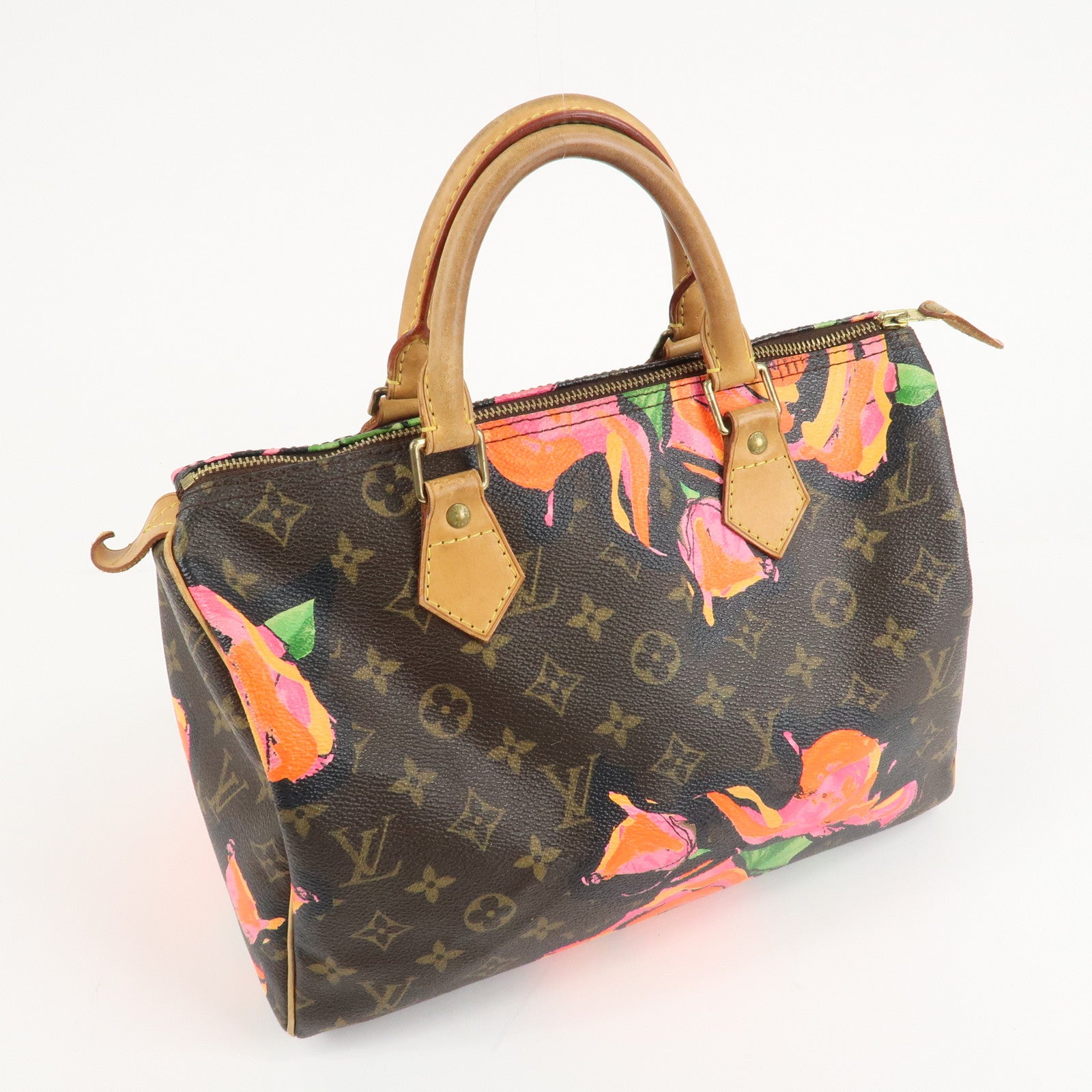 Louis Vuitton Monogram Rose Speedy 30 Hand Bag Boston Bag M48610 Used