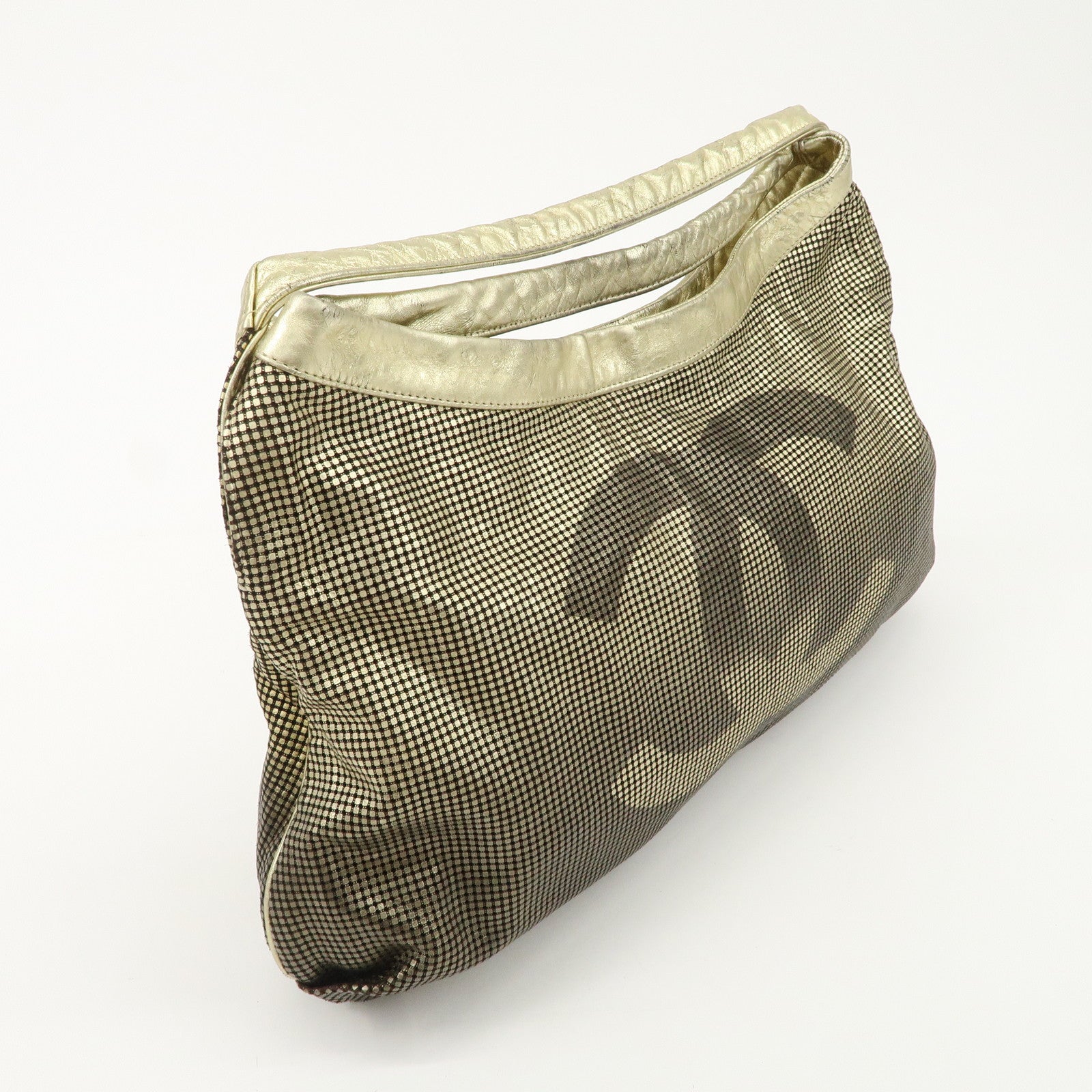 CHANEL COCO Mark Leather Big Gradation Shoulder Bag Used