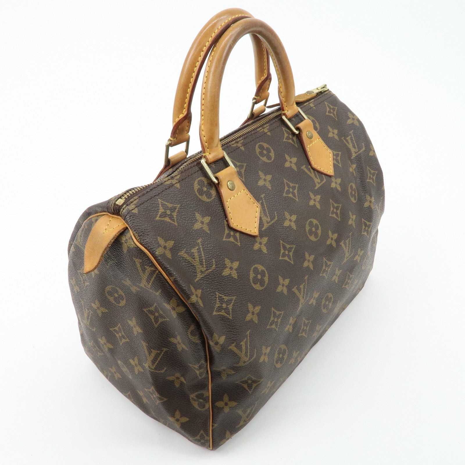 Louis Vuitton Monogram Speedy 30 Hand Bag Boston Bag M41526 Used