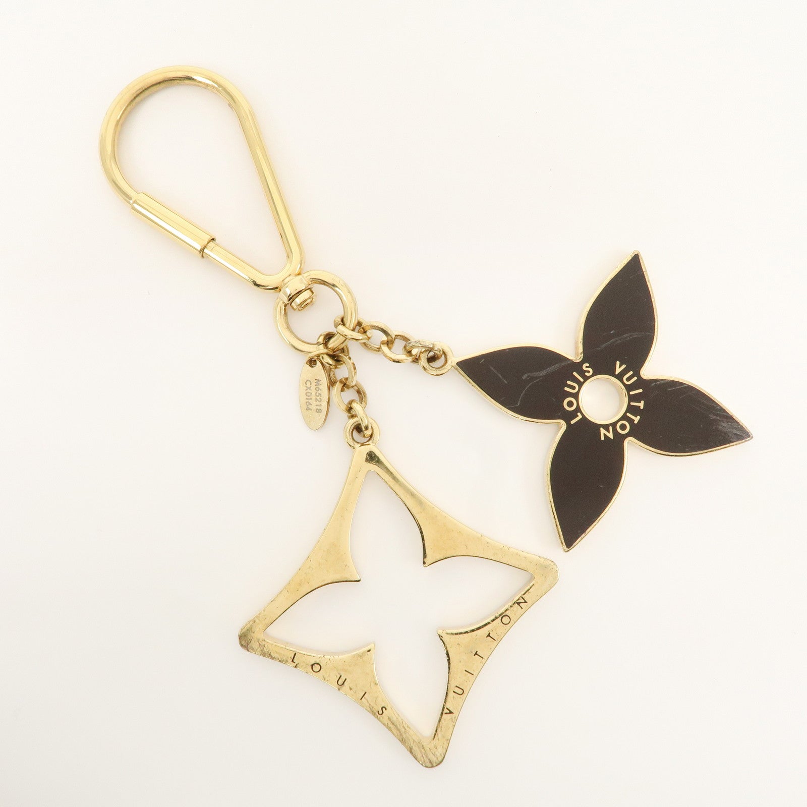 Louis Vuitton Porte Cles Puzzle Bag Charm Gold Dark Brown M65218 Used