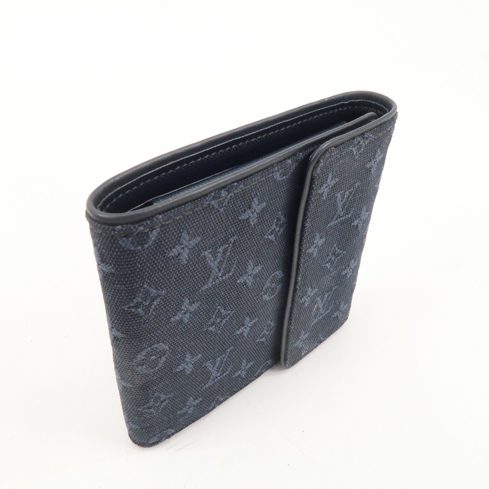 Louis Vuitton Monogram Mini Lin Porte Billet Carte Credit Monnaie Used