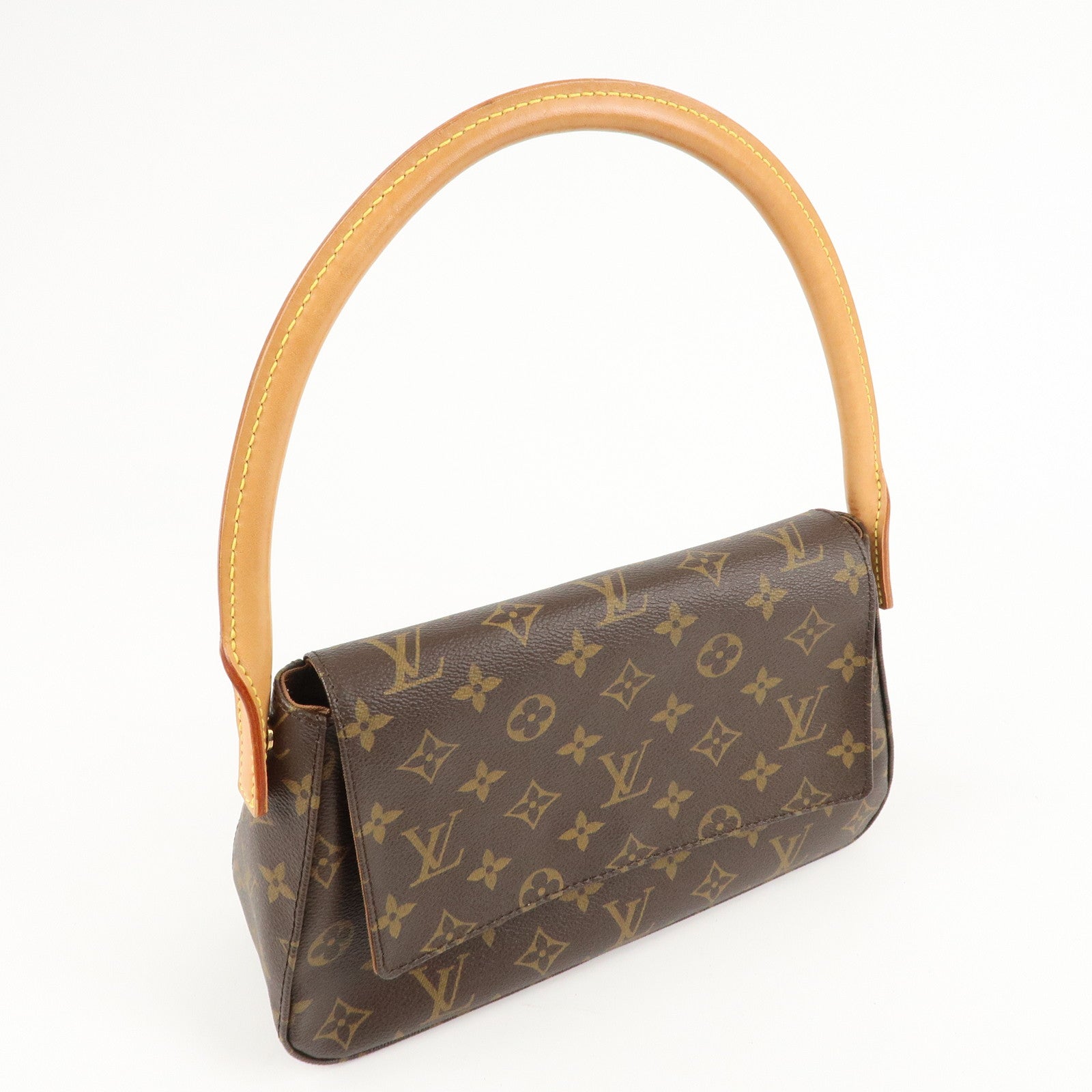 Louis Vuitton Monogram Mini Looping Shoulder Bag Hand Bag M51147 Used