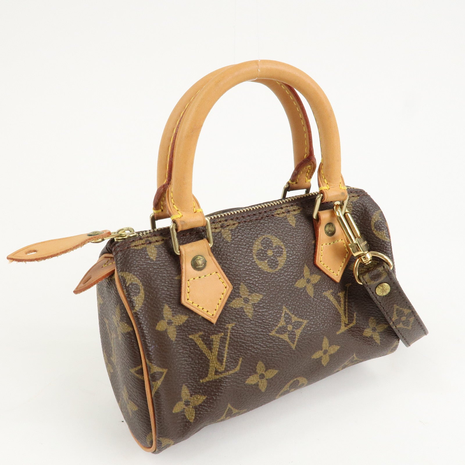 Louis Vuitton Monogram Mini Speedy & Strap M41534 J75010 Used