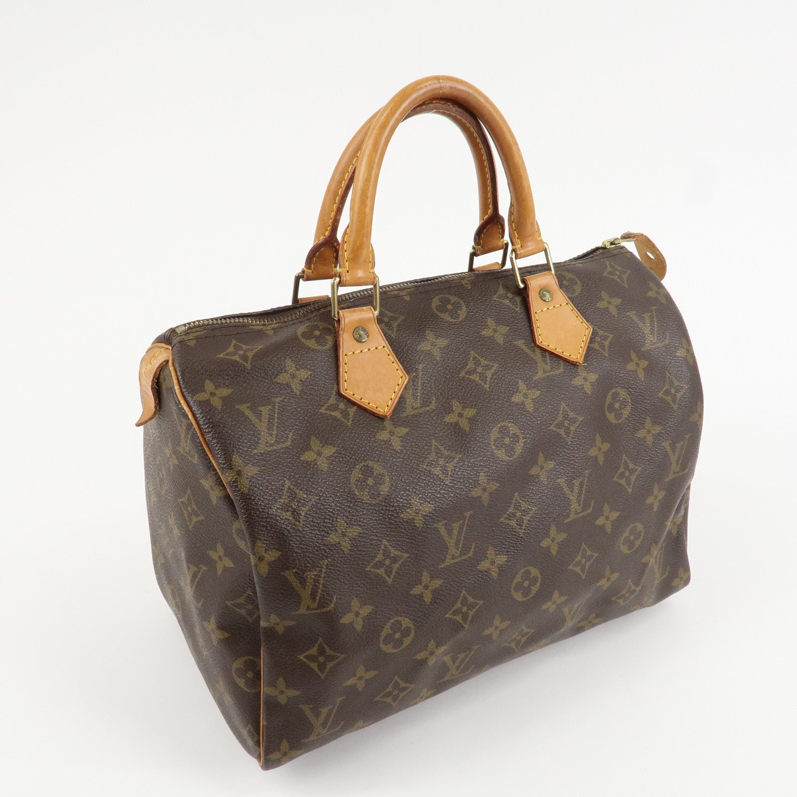 Louis Vuitton Monogram Speedy 30 Hand Bag Boston Bag M41108 Used