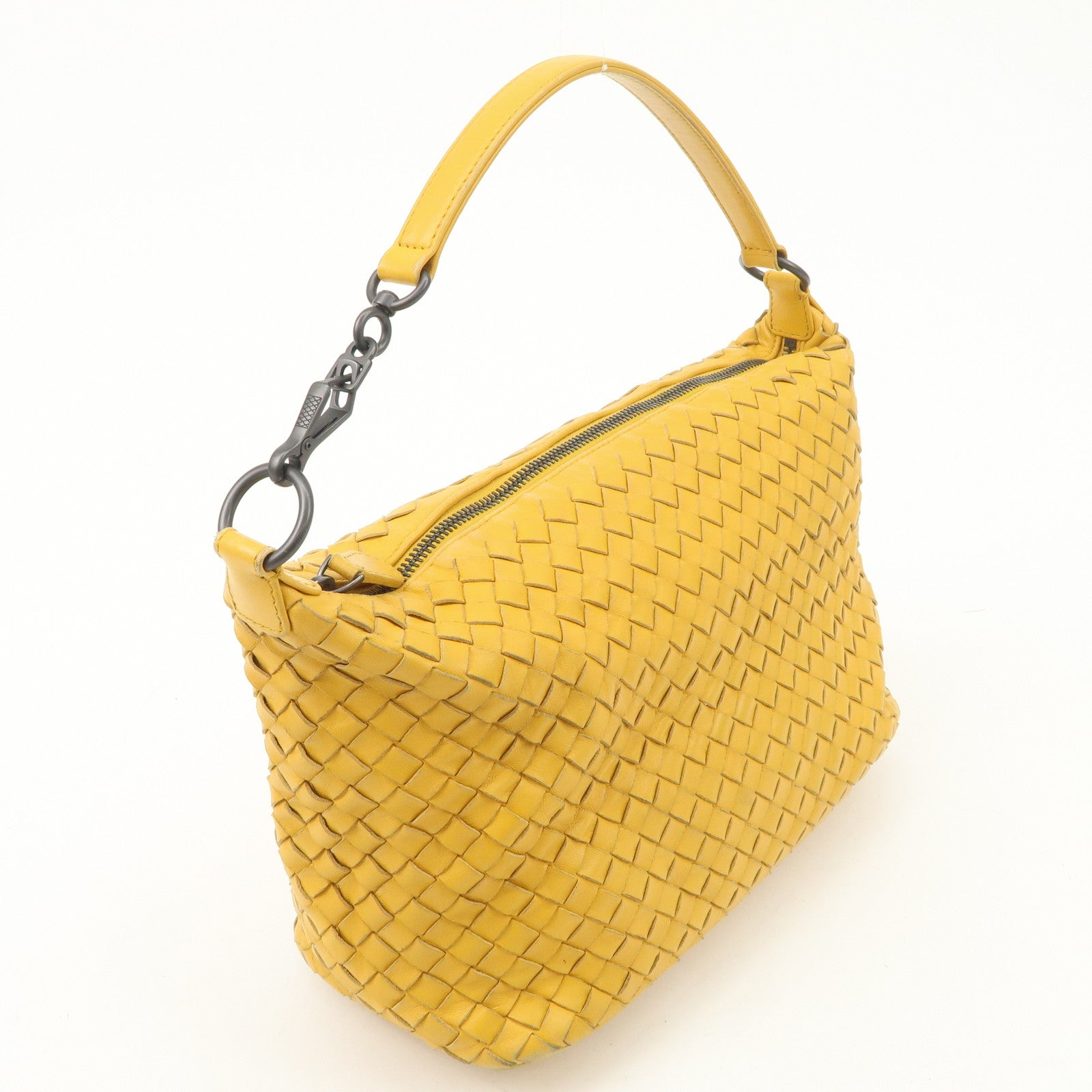 BOTTEGA VENETA Intrecciato Leather One-Shoulder Bag 239988 Used